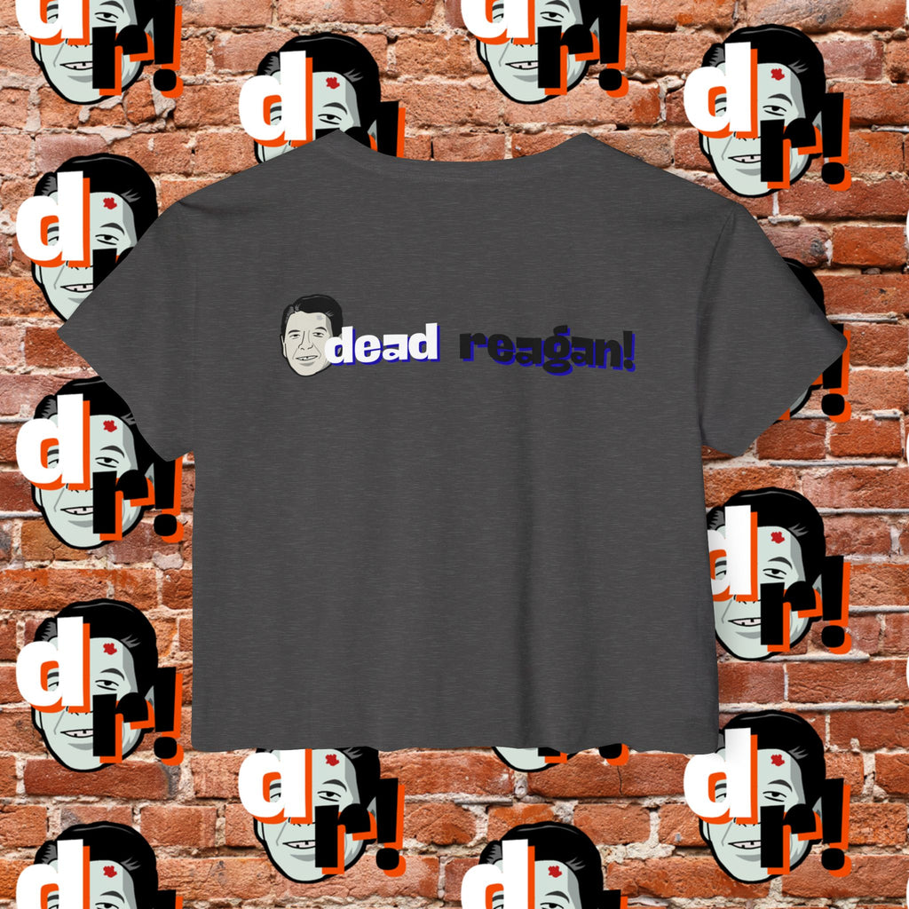 Antifa Wannabee Festival Crop Top (Blue Letter)
