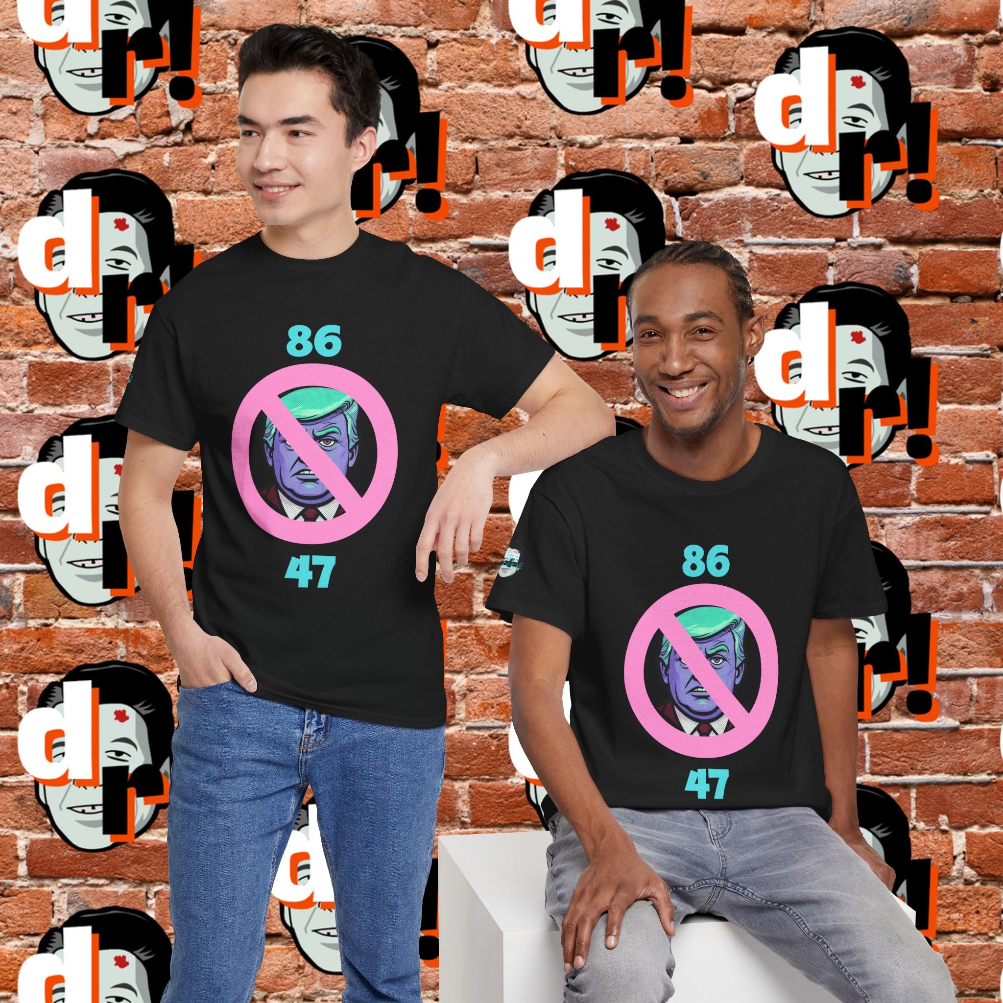 86/47 Teal & Pink Variant Unisex Heavy Cotton Tee