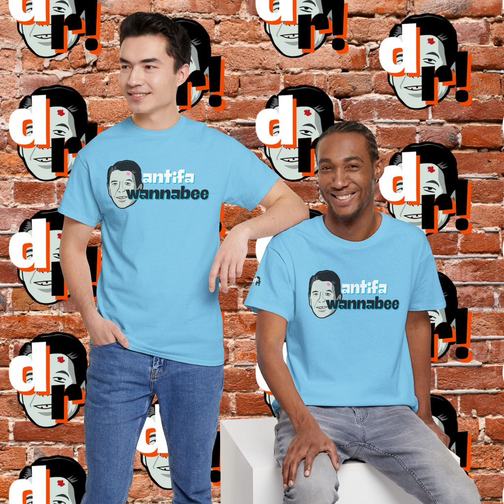 Antifa Wannabee (Teal) Unisex Heavy Cotton Tee