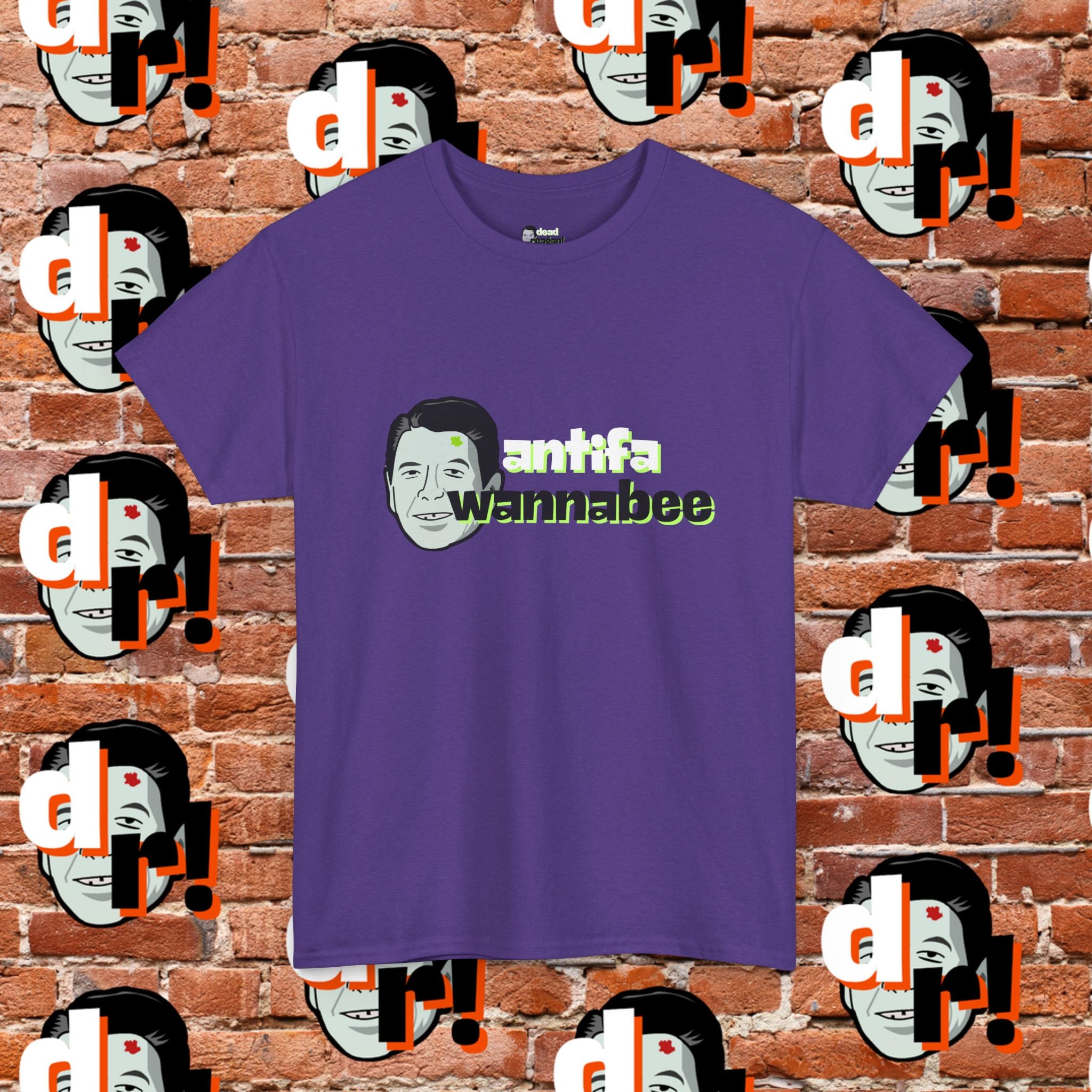 Antifa Wannabe (Lime) Unisex Heavy Cotton Tee