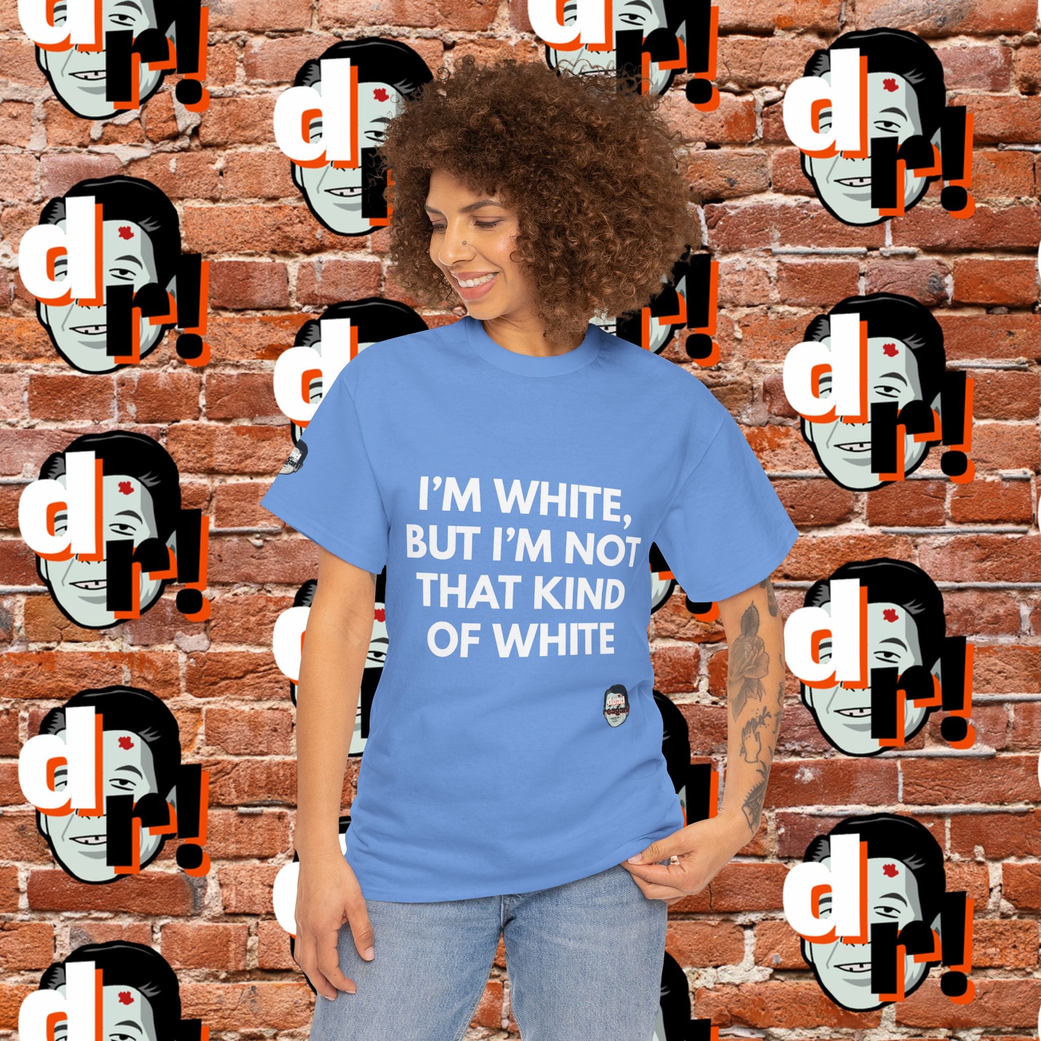 I’m White but… (White Letter) Unisex Heavy Cotton Tee