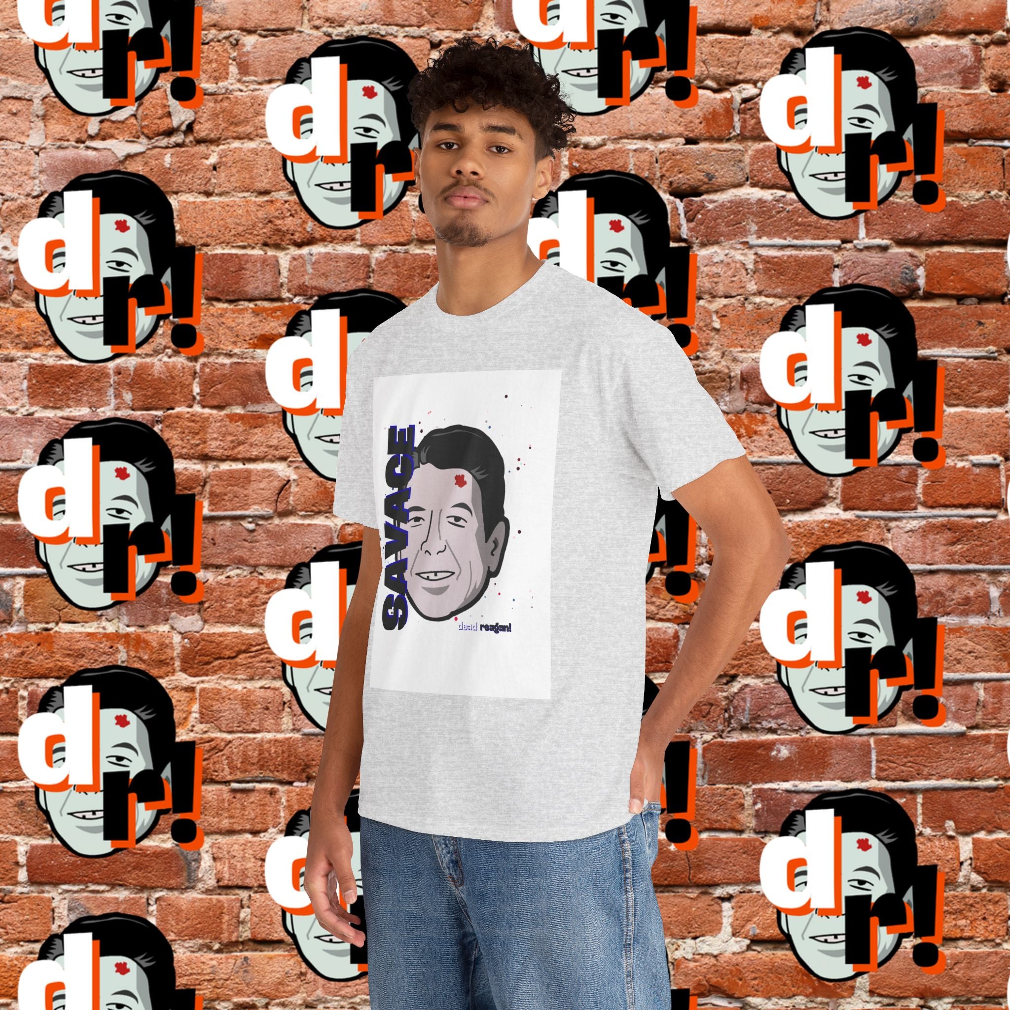 Savage Dead Reagan Graphic Tee Blue