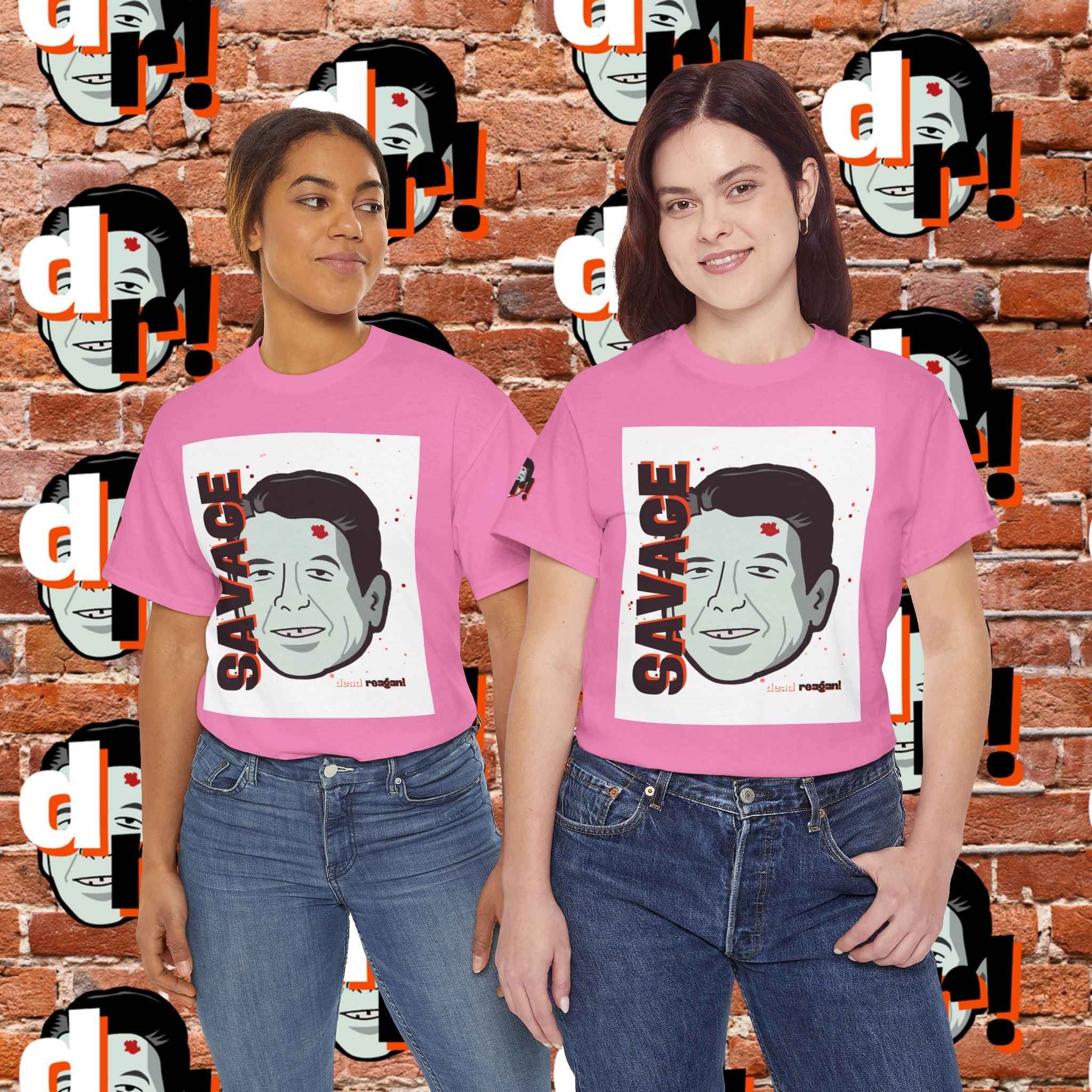 Savage Dead Reagan Graphic Tee White