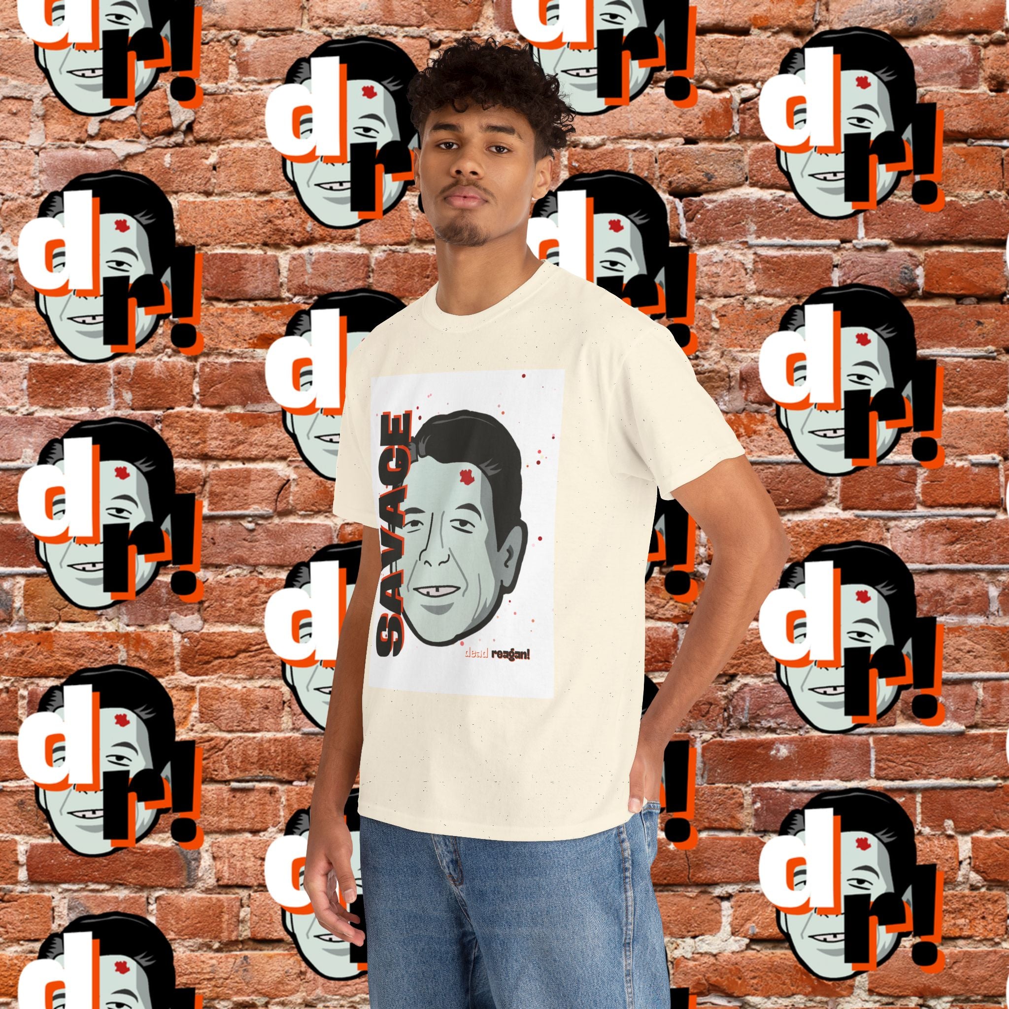 Savage Dead Reagan Graphic Tee White
