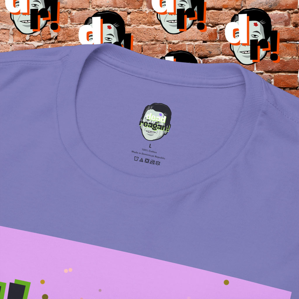 Savage Dead Reagan Graphic Tee Lavender and Lime