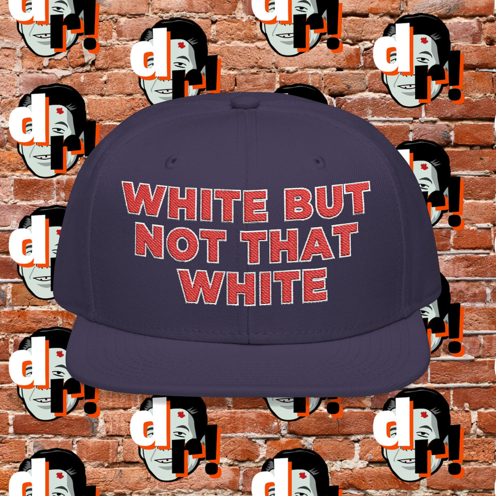 White But Not That White (Red Letter w/o) Snapback