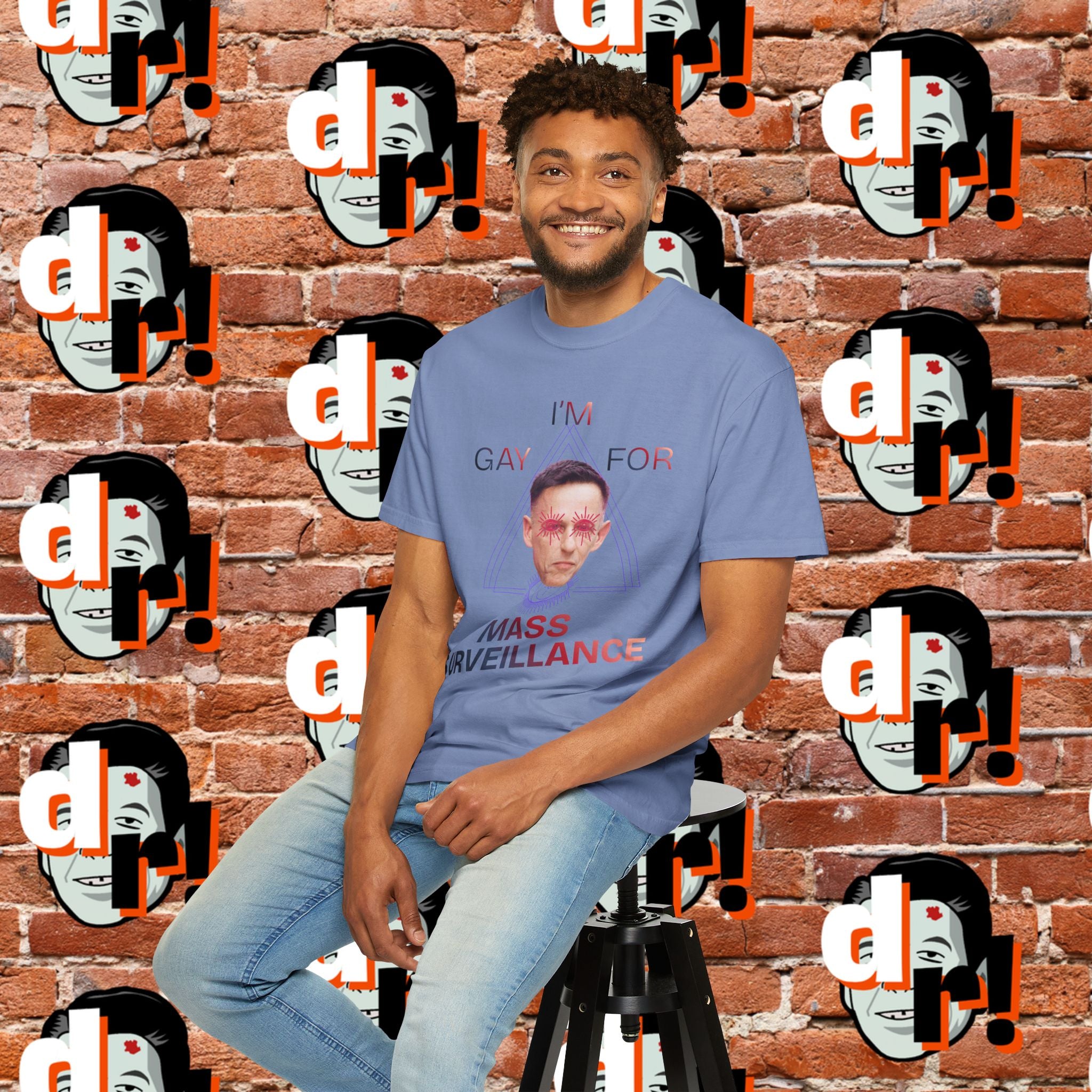 Gay for Mass Surveillance Cotton T- Shirt