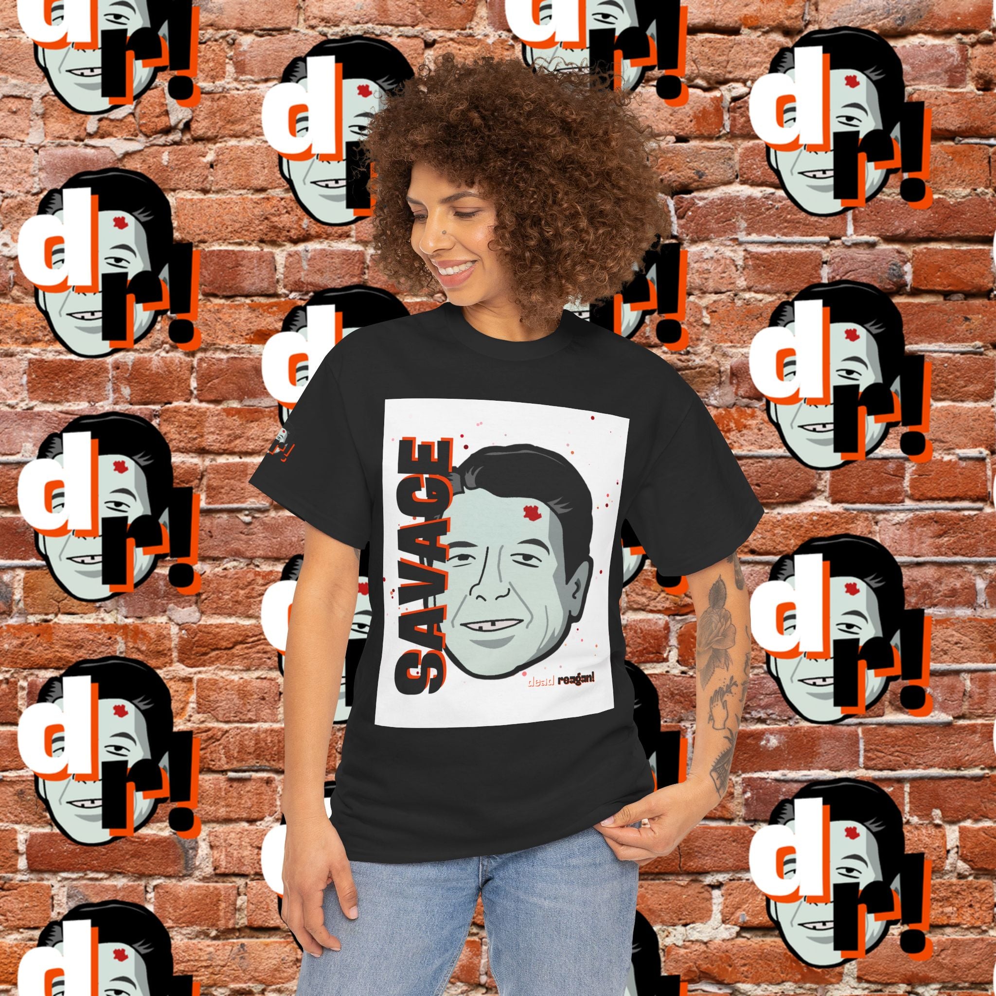 Savage Dead Reagan Graphic Tee White