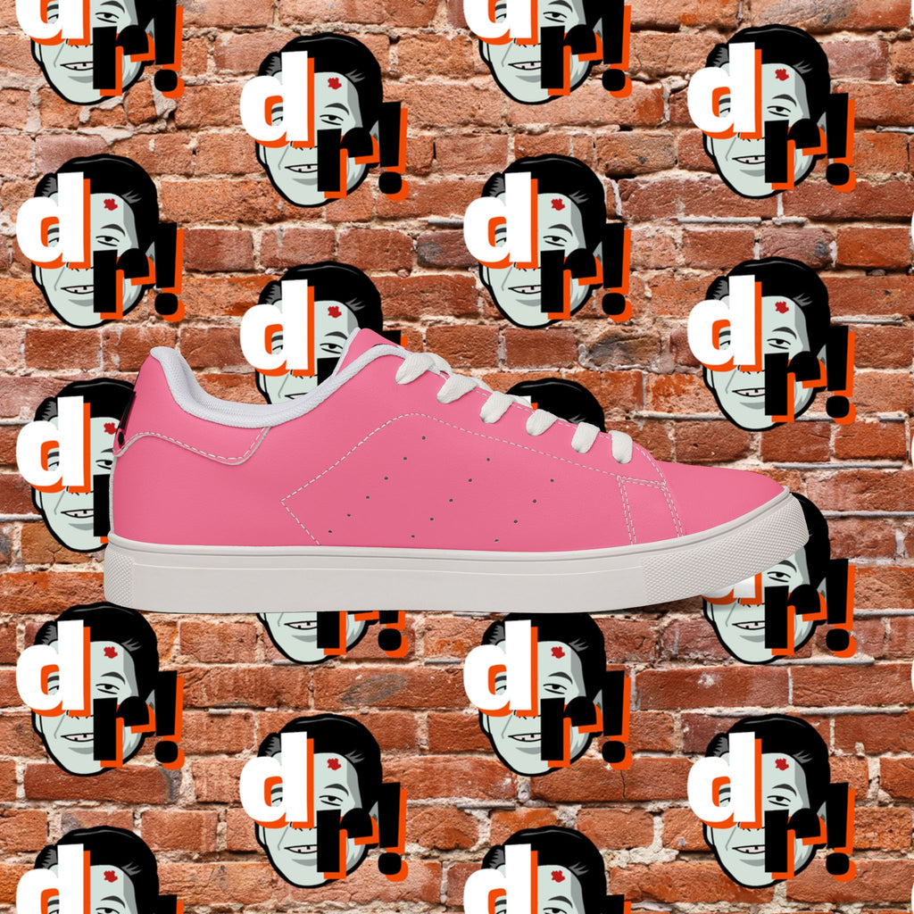 Dead Reagan (PANK/Pink) Men's Low-Top Pleather Sneakers