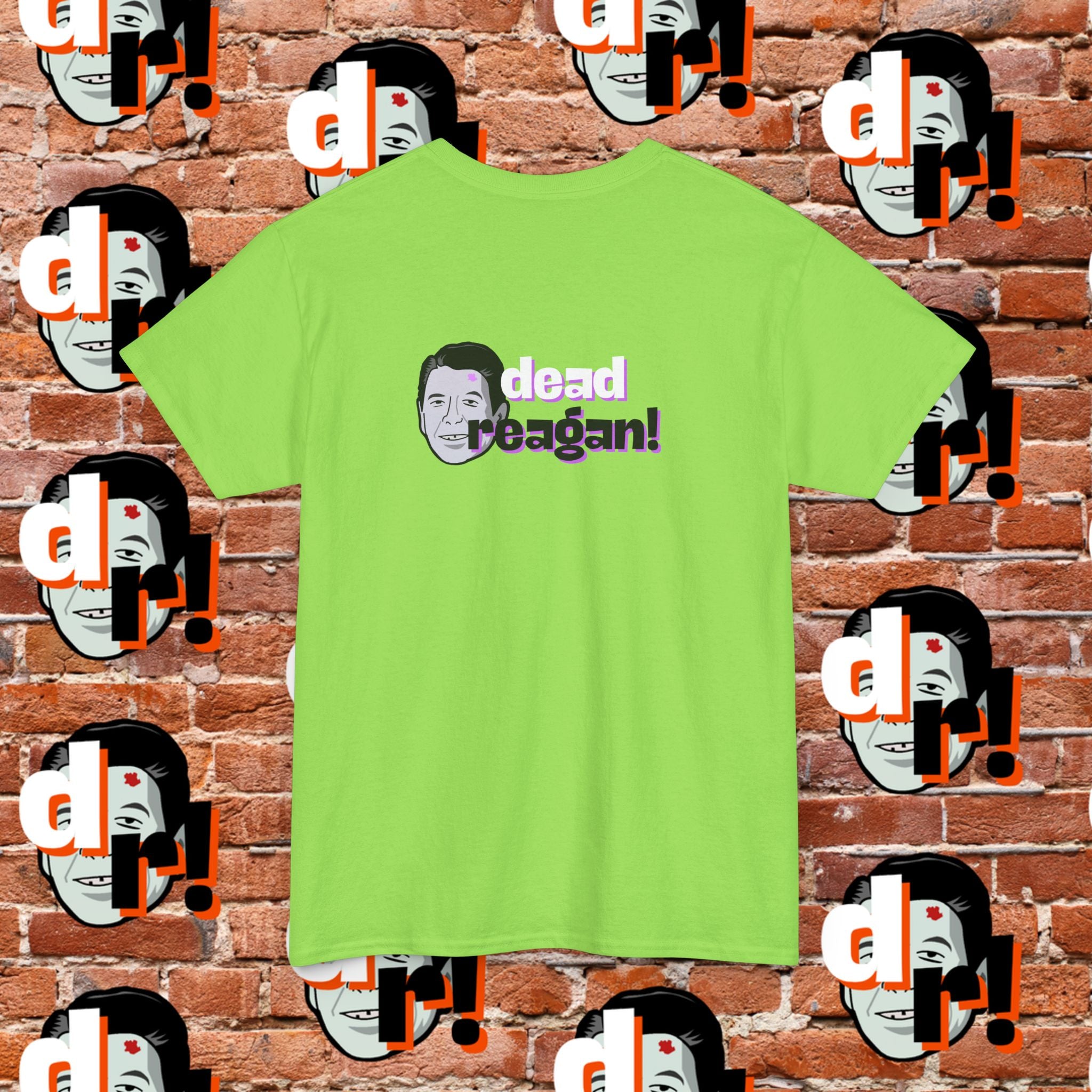 Savage Dead Reagan Graphic Tee Lavender and Lime
