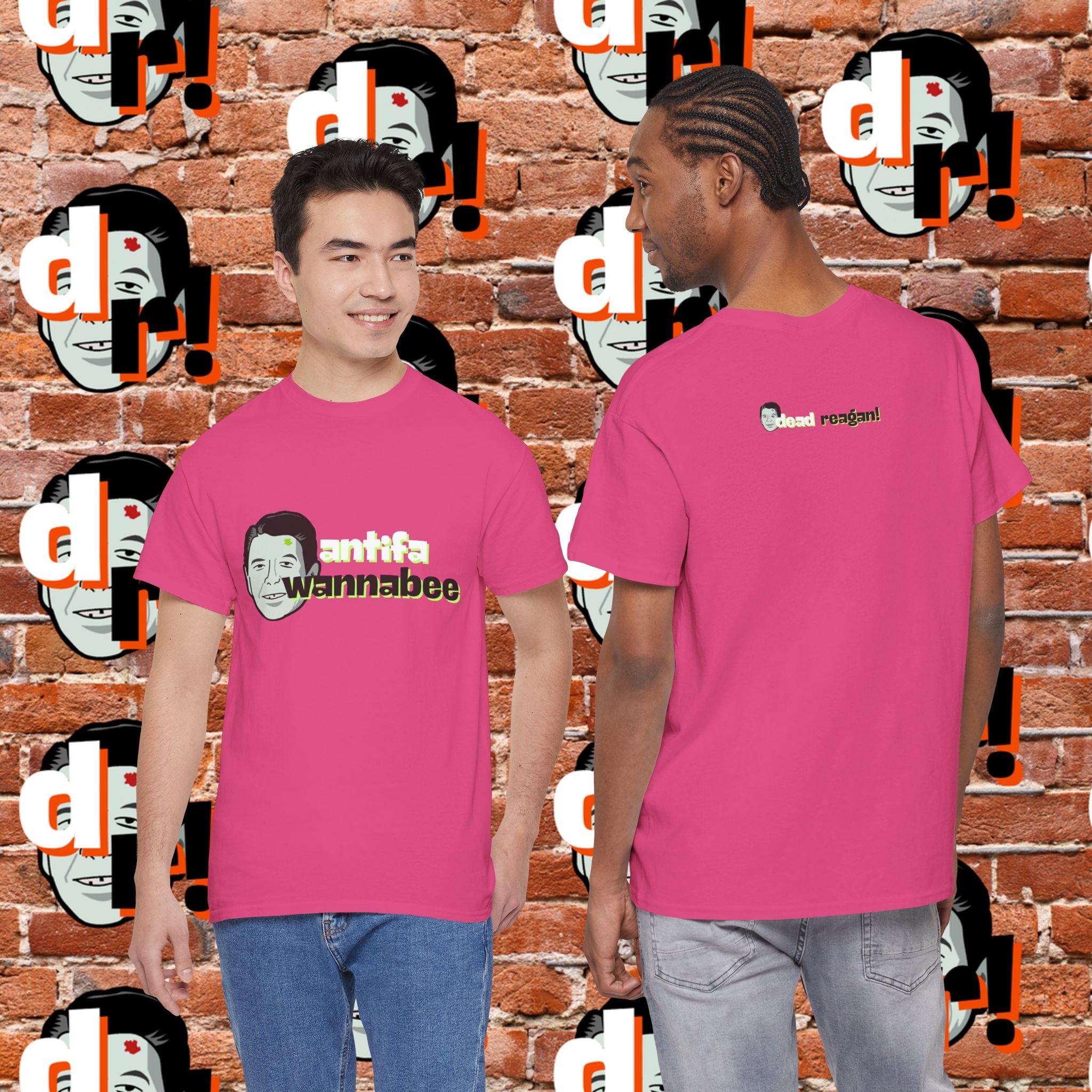 Antifa Wannabe (Lime) Unisex Heavy Cotton Tee