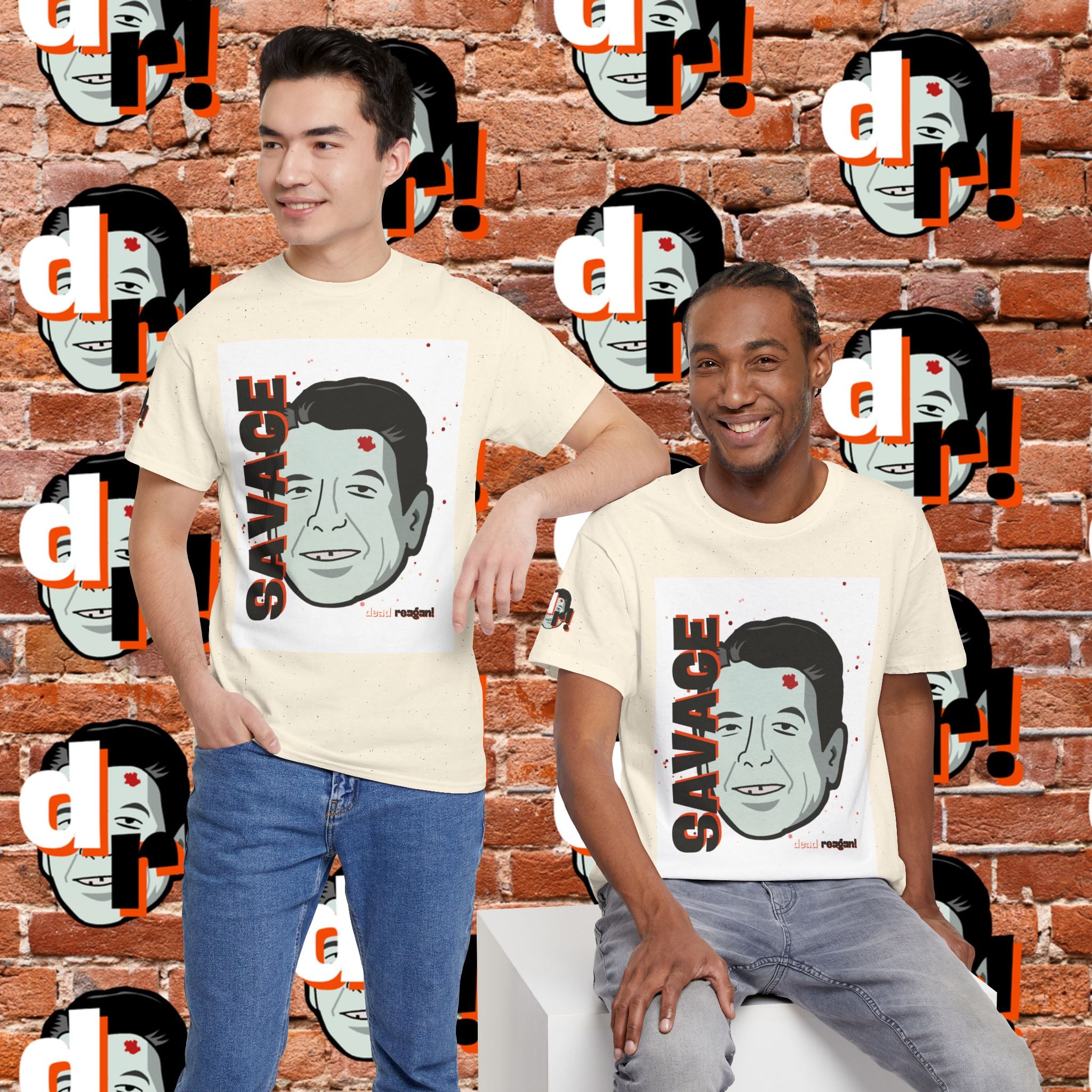 Savage Dead Reagan Graphic Tee White