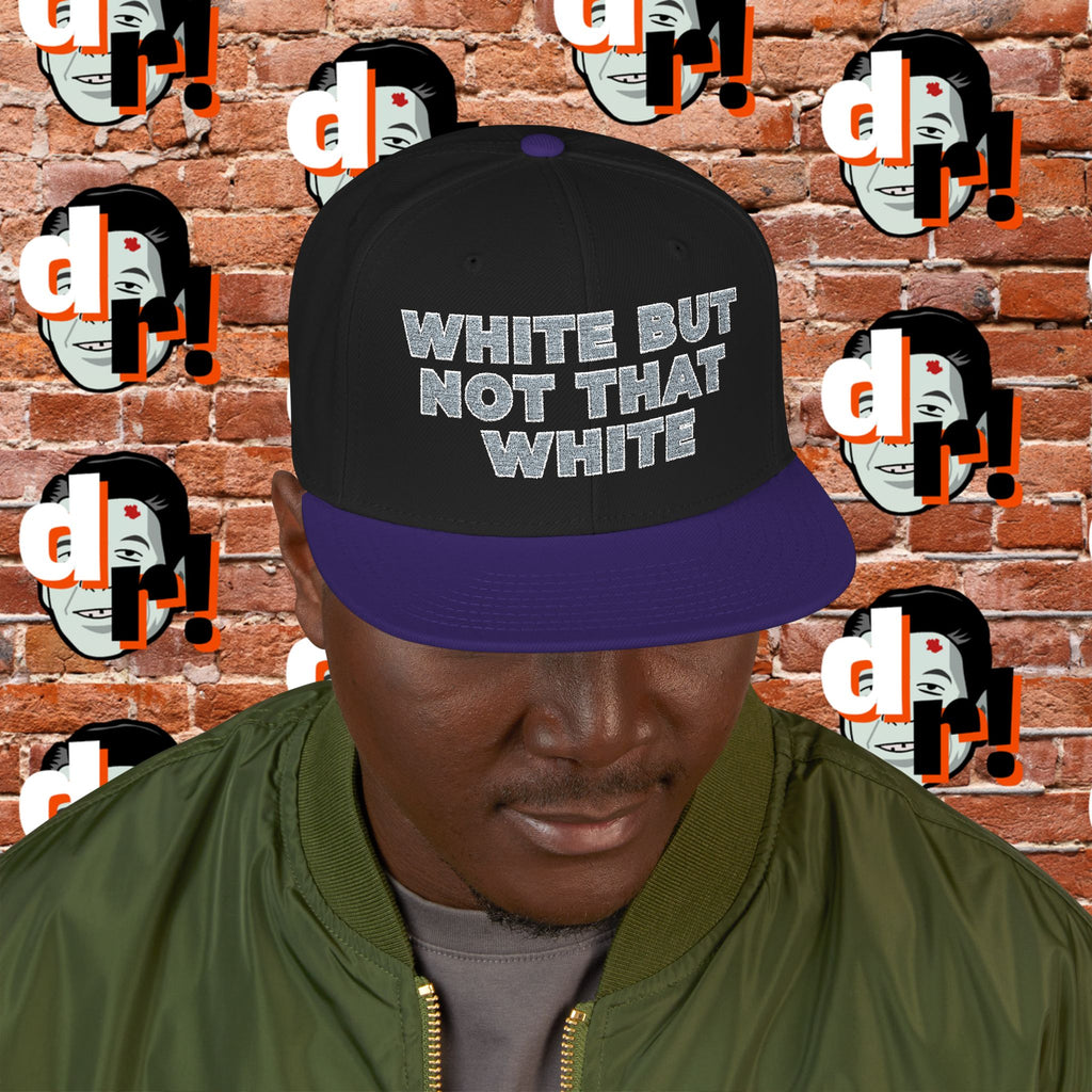 White But Not That White (Gray Letter w/o) Snapback