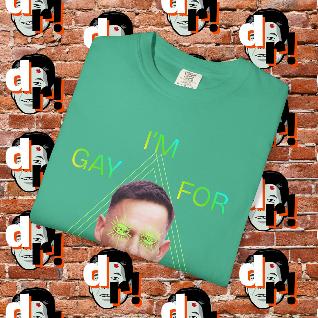 Gay for Mass Surveillance (Lime) Cotton T- Shirt