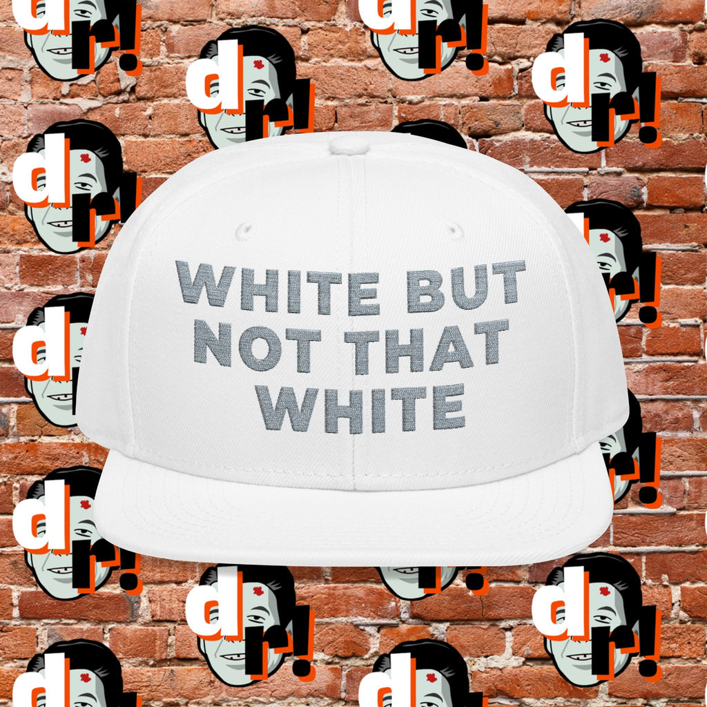 White But Not That White (Gray Letters) Snapback