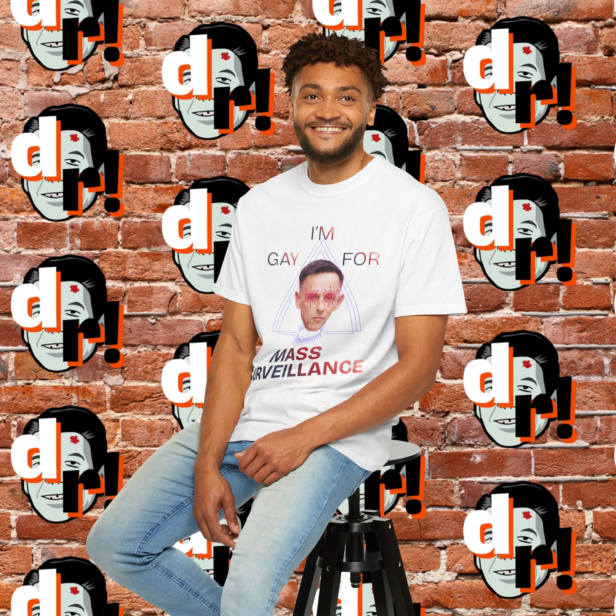 Gay for Mass Surveillance Cotton T- Shirt