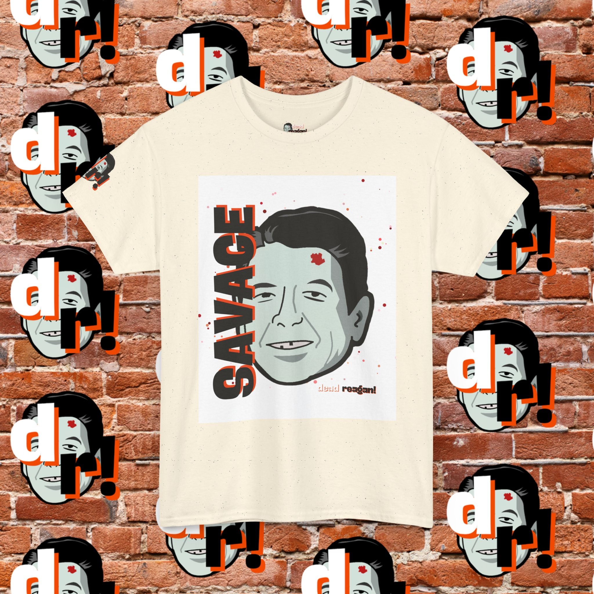 Savage Dead Reagan Graphic Tee White