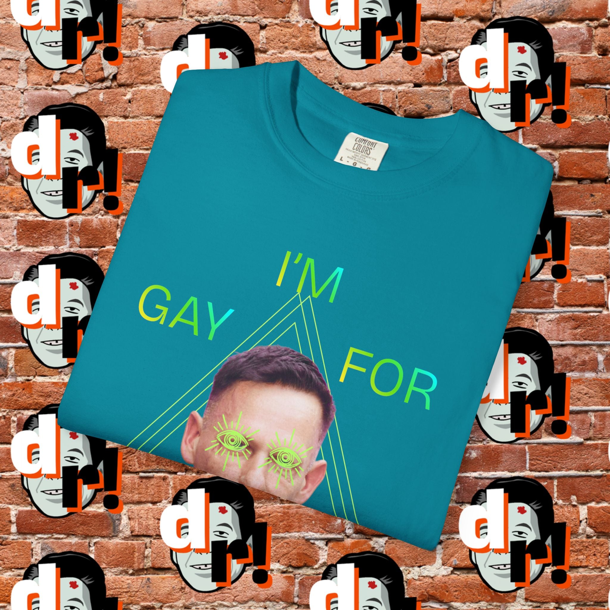 Gay for Mass Surveillance (Lime) Cotton T- Shirt