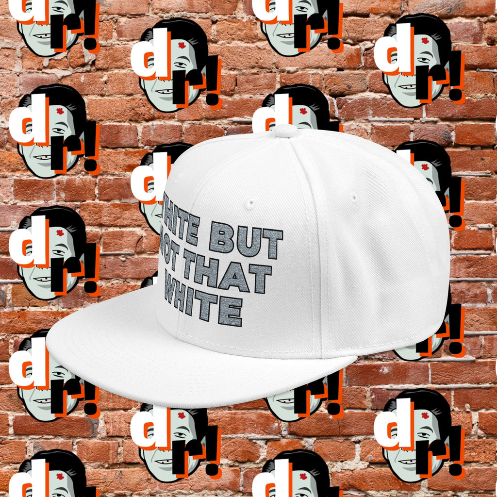 White But Not That White (Grey Letter b/o) Snapback