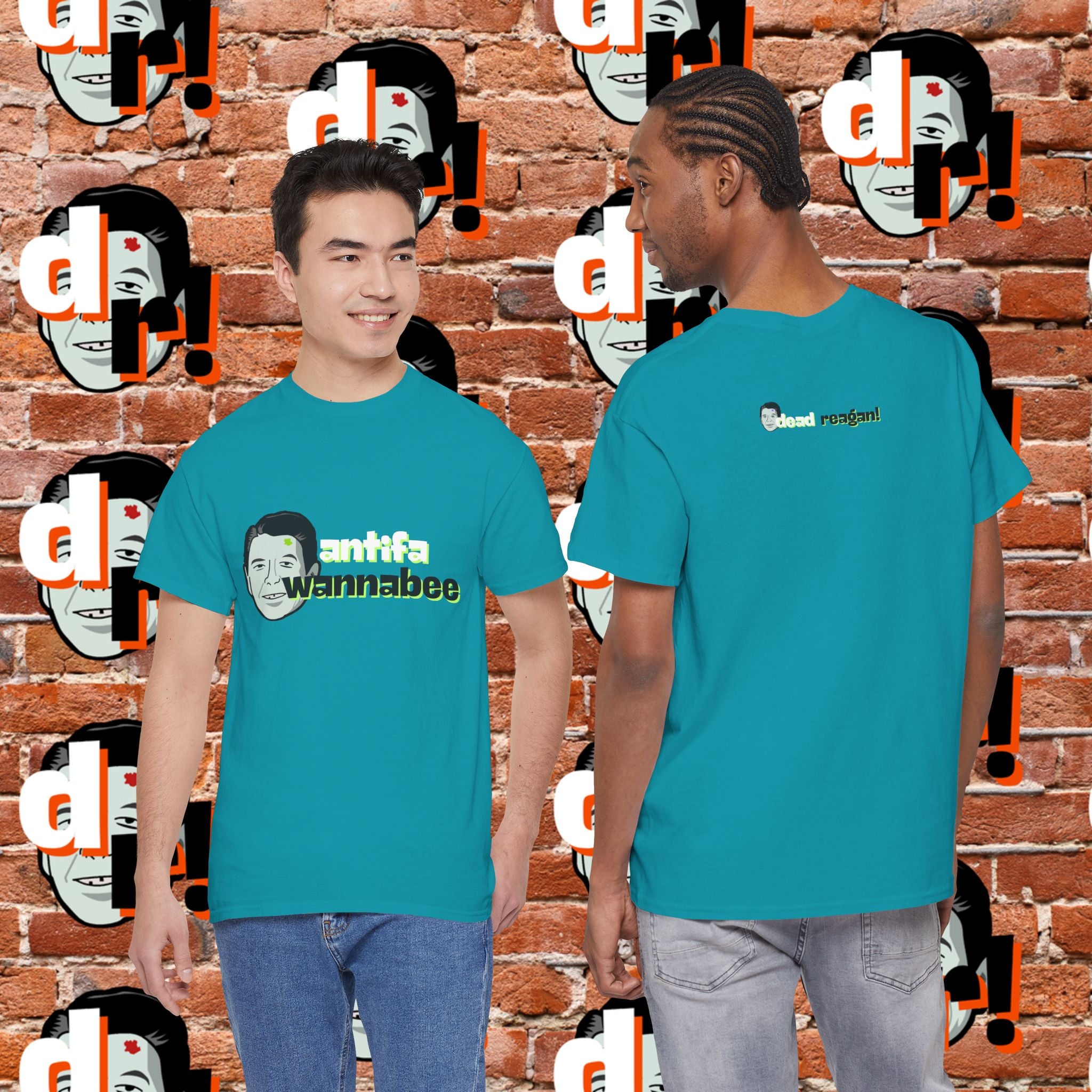 Antifa Wannabe (Lime) Unisex Heavy Cotton Tee