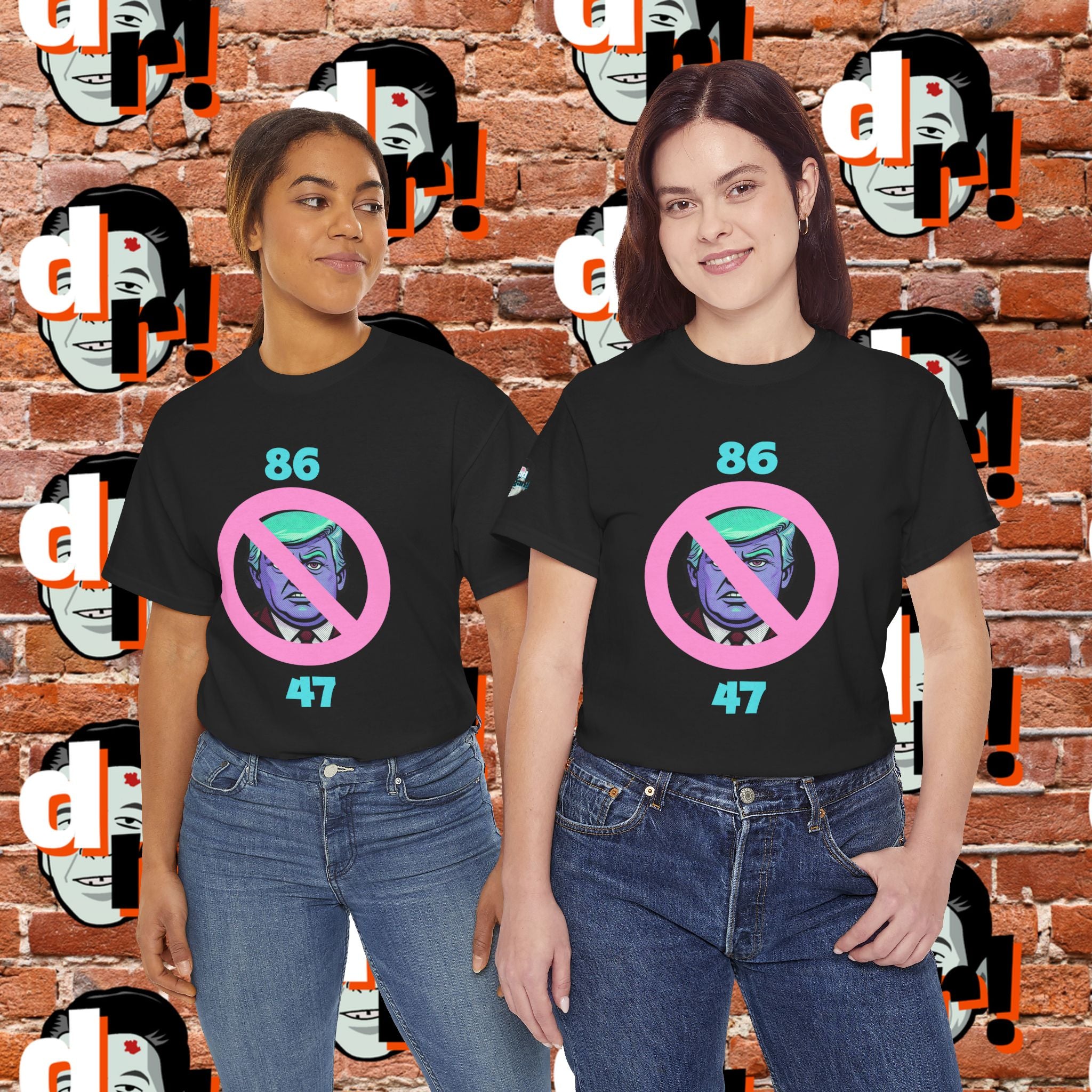 86/47 Teal & Pink Variant Unisex Heavy Cotton Tee