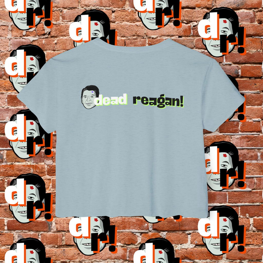 Antifa Wannabee Festival Crop Top (Lime Letter)