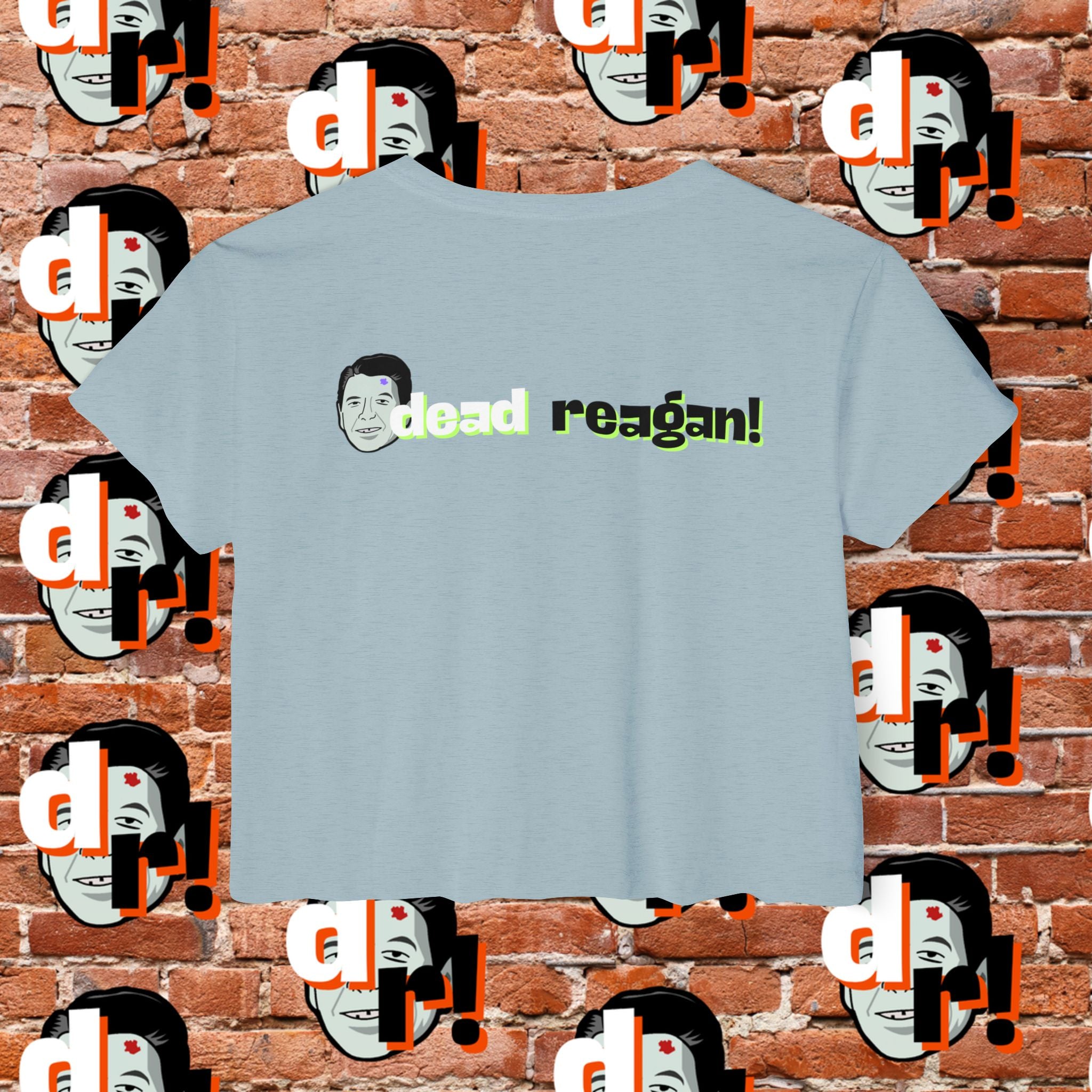 Antifa Wannabee Festival Crop Top (Lime Letter)