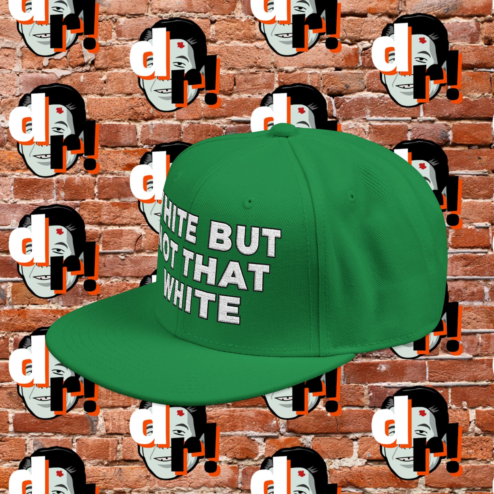 White But Not That White (White Letter b/o) Snapback