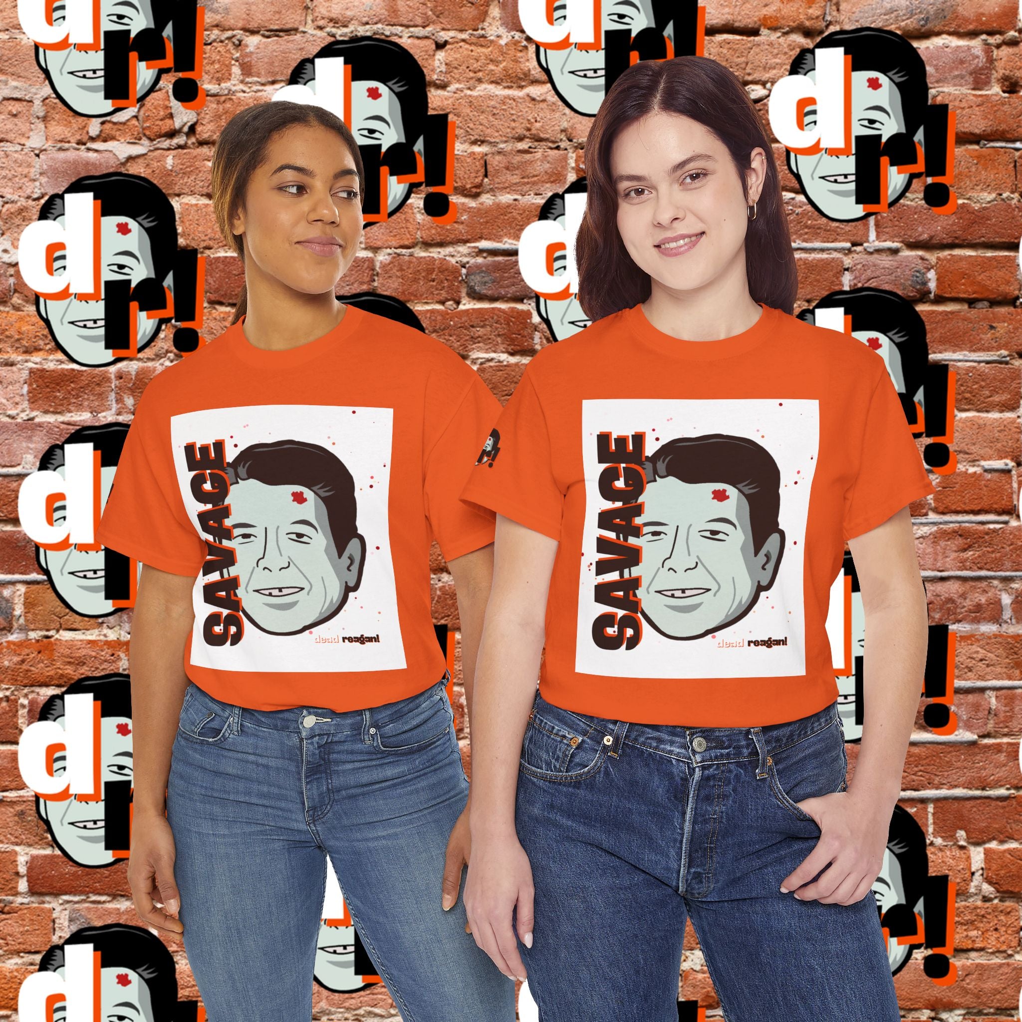 Savage Dead Reagan Graphic Tee White