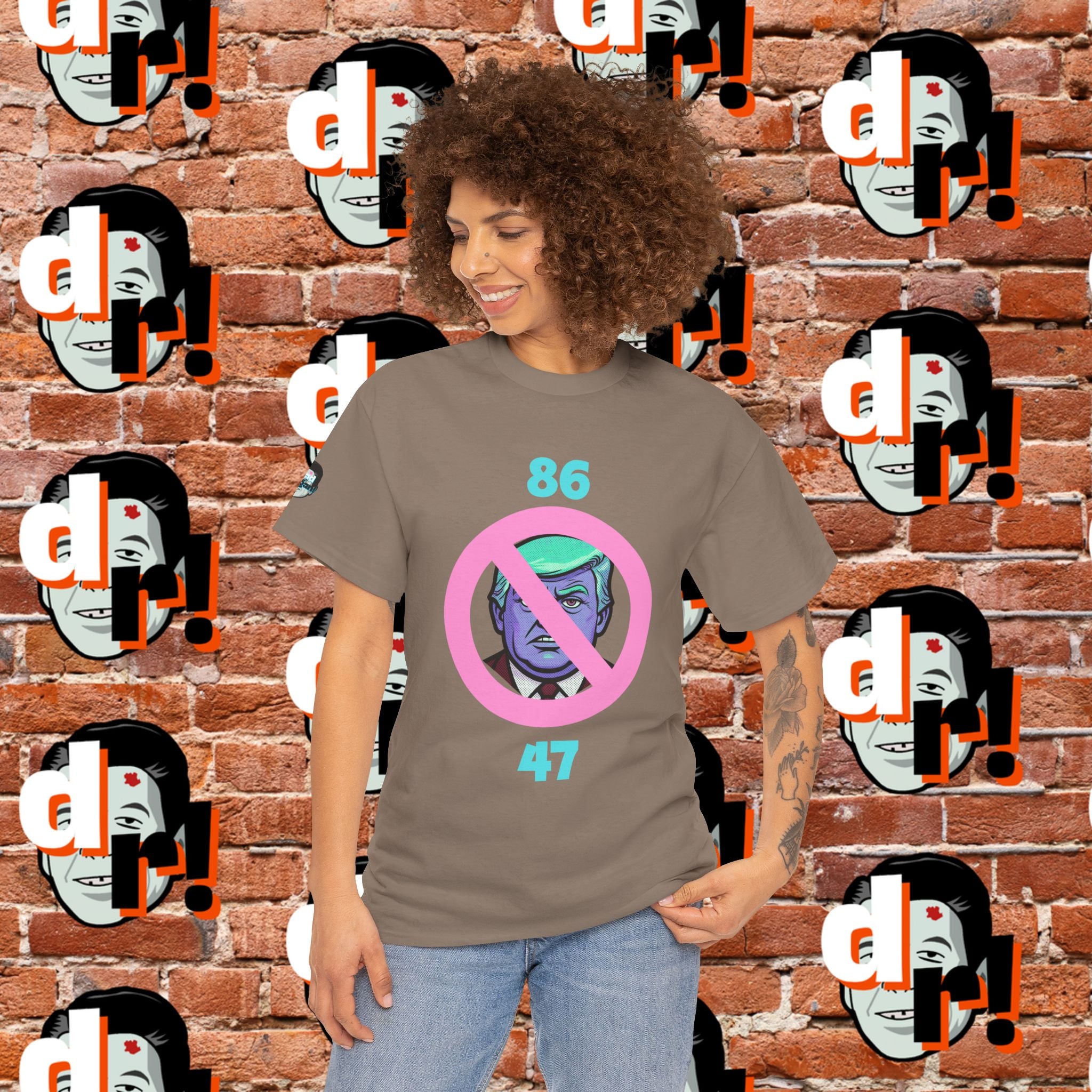 86/47 Teal & Pink Variant Unisex Heavy Cotton Tee