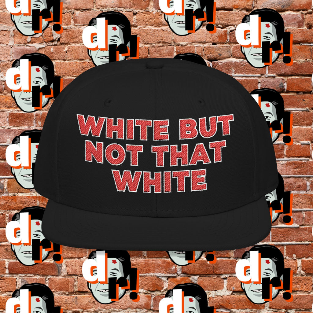 White But Not That White (Red Letter w/o) Snapback