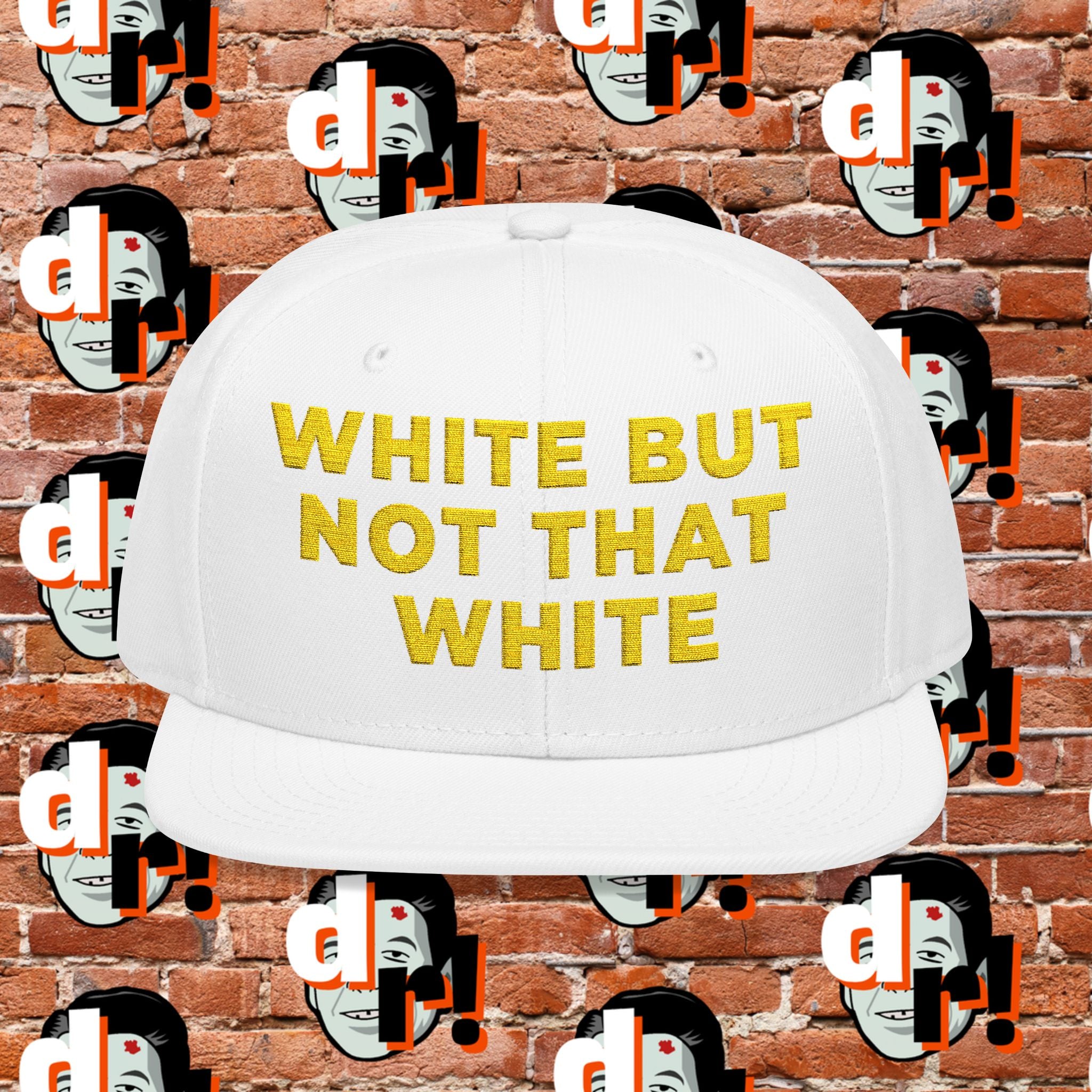 White But Not That White (Yellow Letter) Snapback