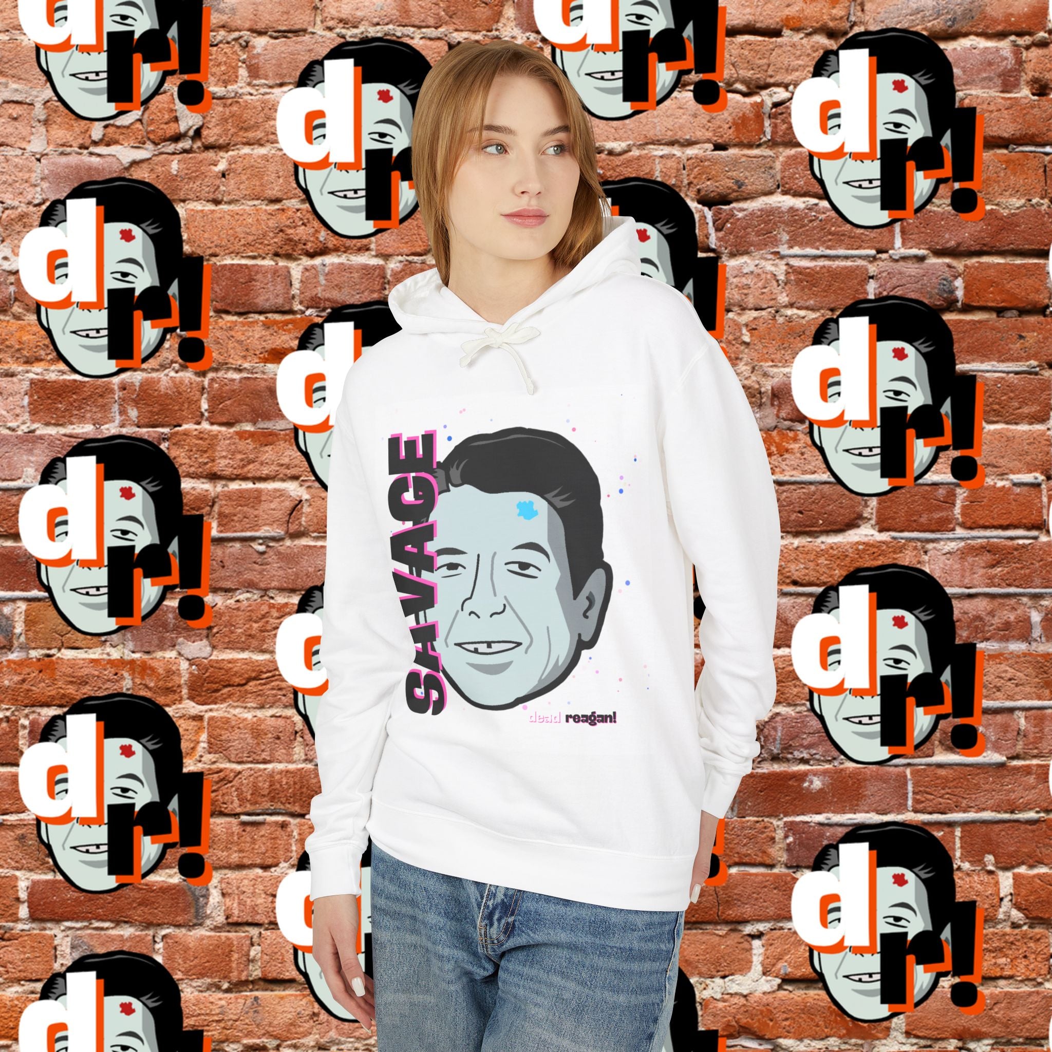 Savage (Pink & Teal) Graphic Hoodie