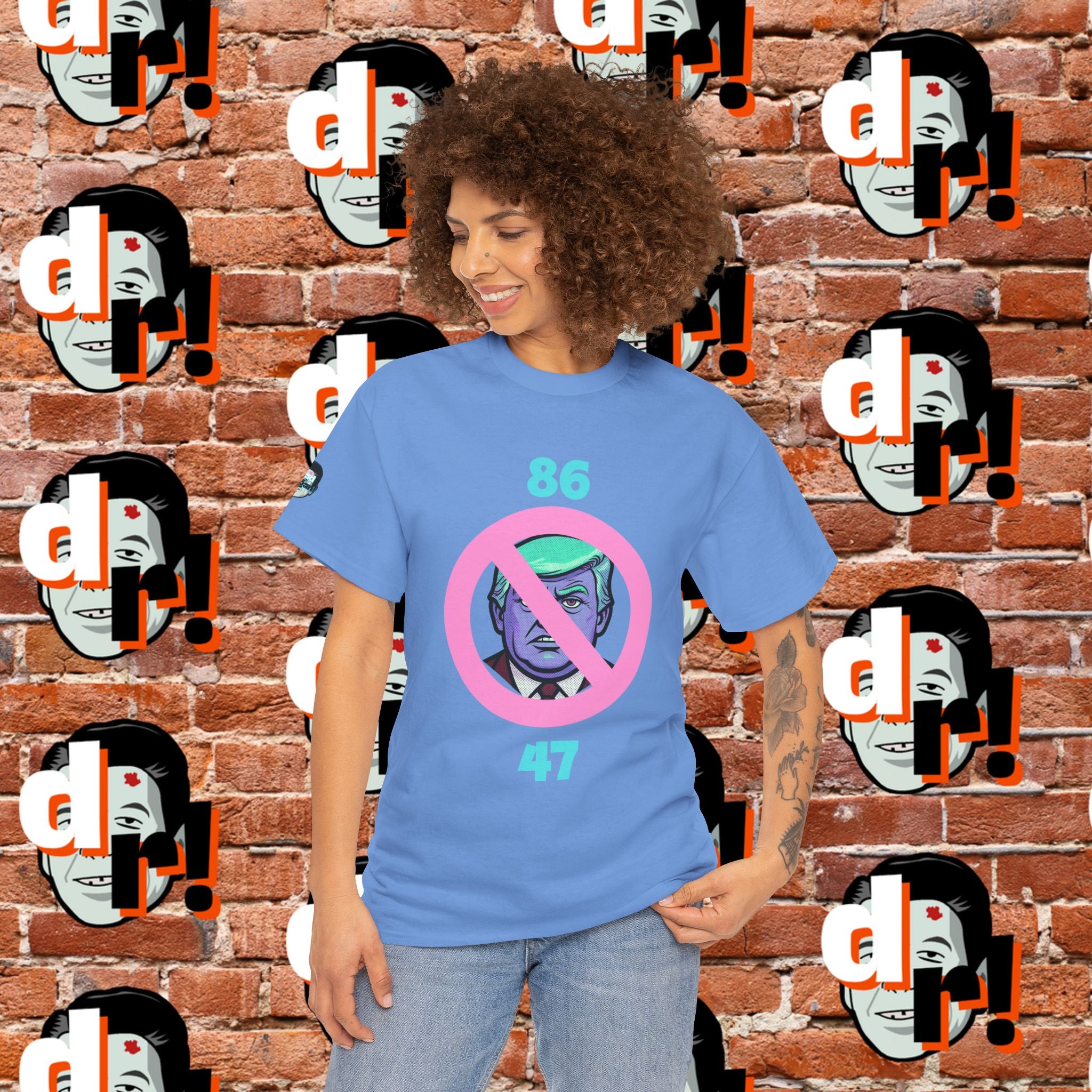 86/47 Teal & Pink Variant Unisex Heavy Cotton Tee