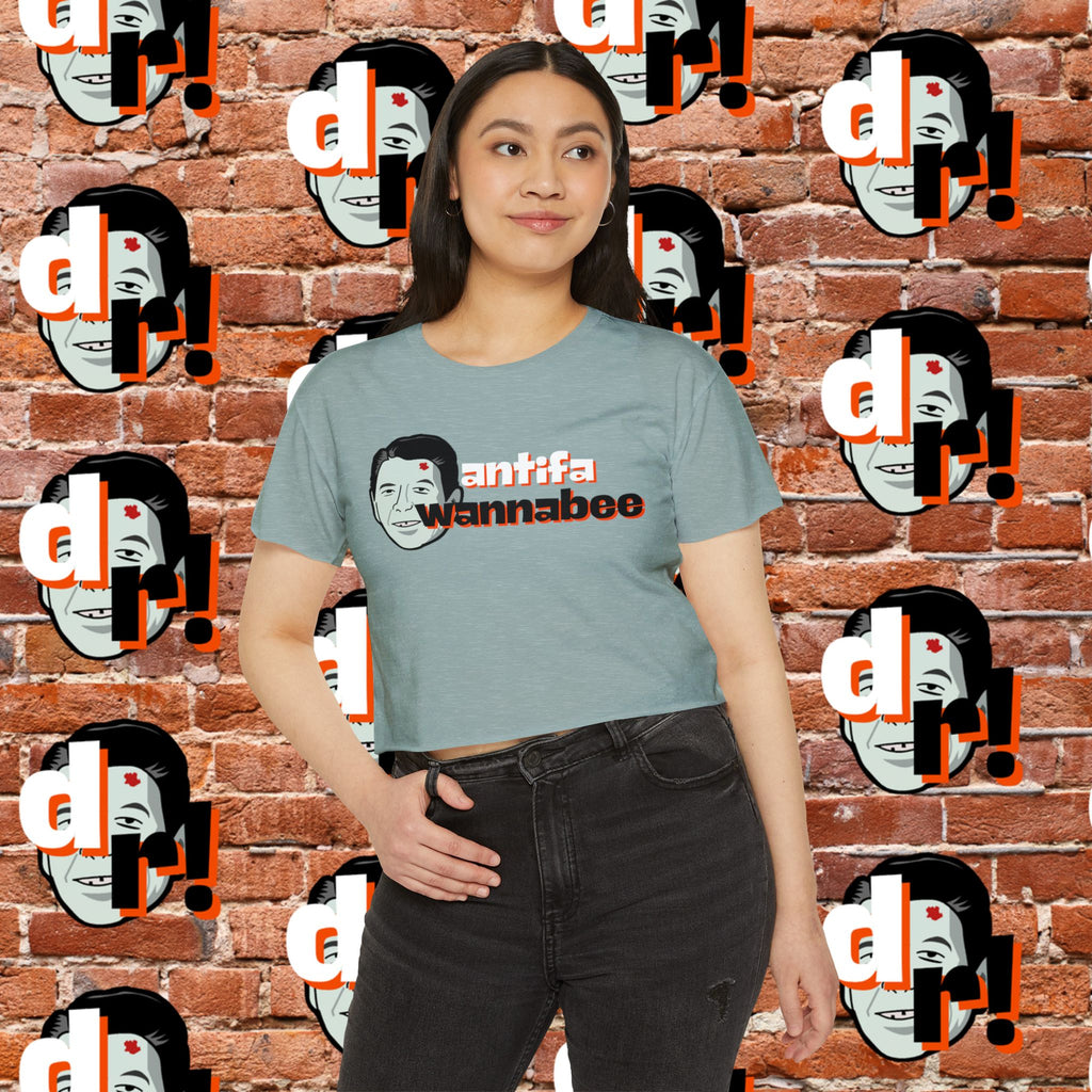Antifa Wannabe Festival Crop Top