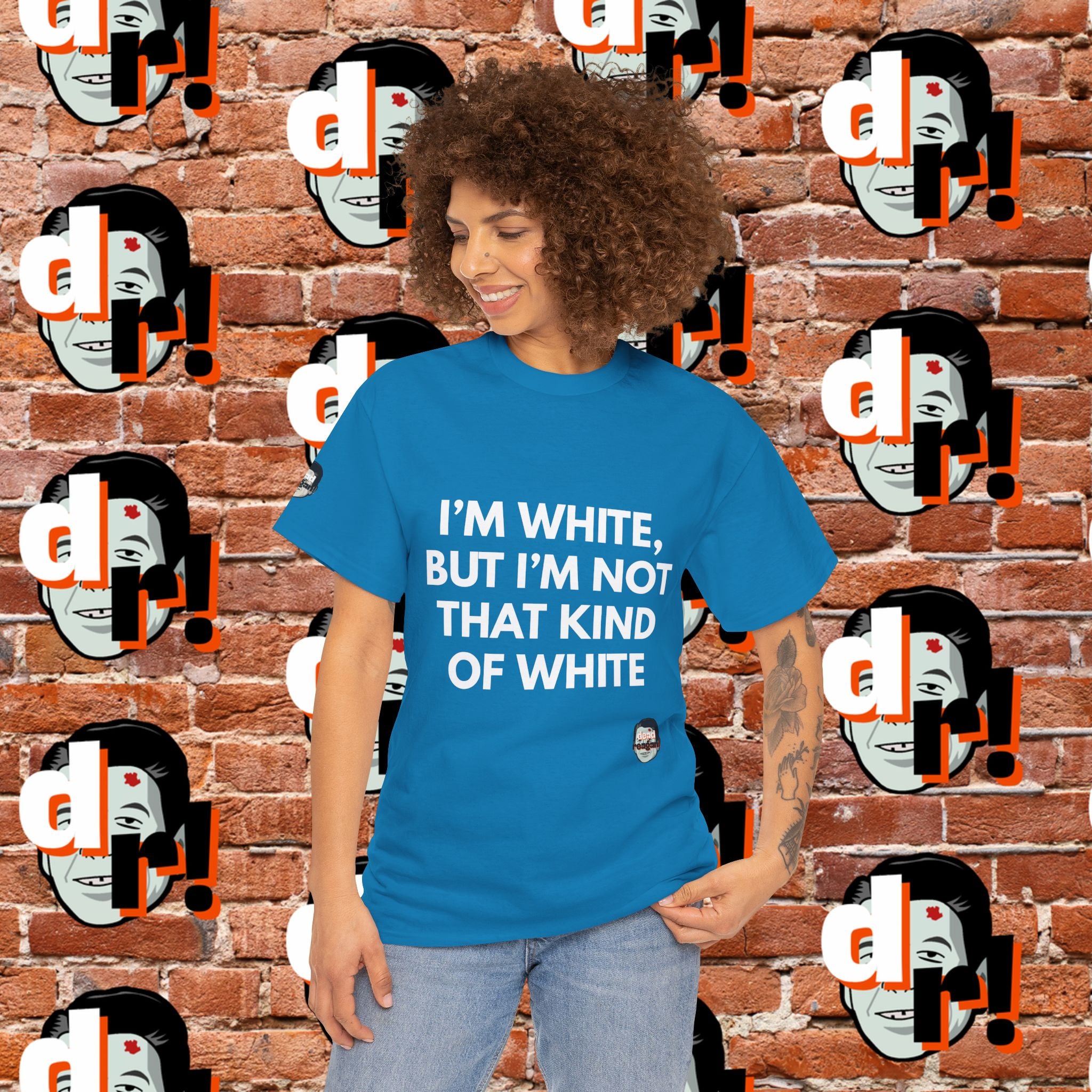 I’m White but… (White Letter) Unisex Heavy Cotton Tee