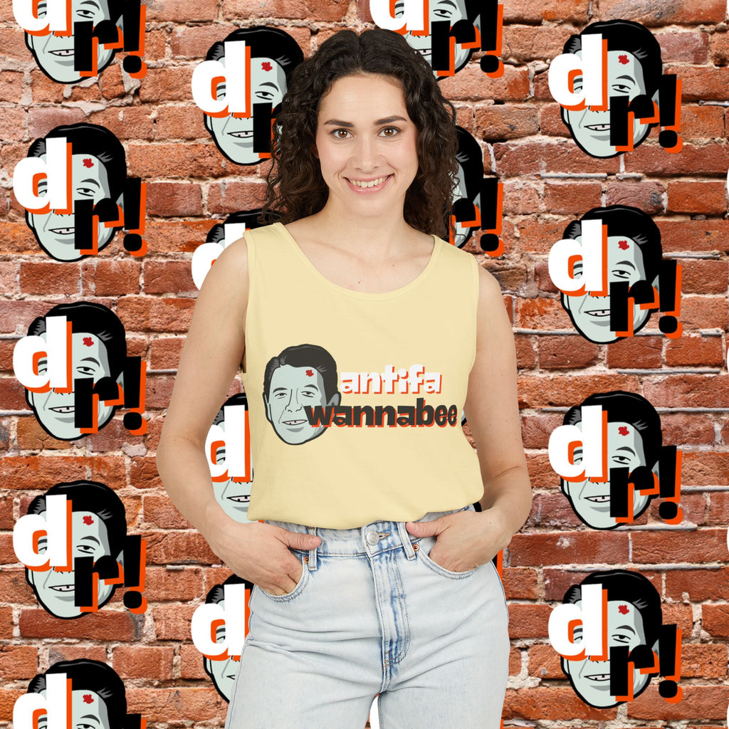 Antifa Wannabee Graphic Tank Top