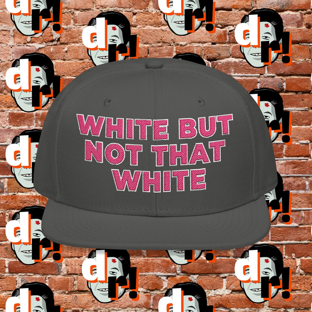 White But Not That White (Pink Letter W/O) Snapback