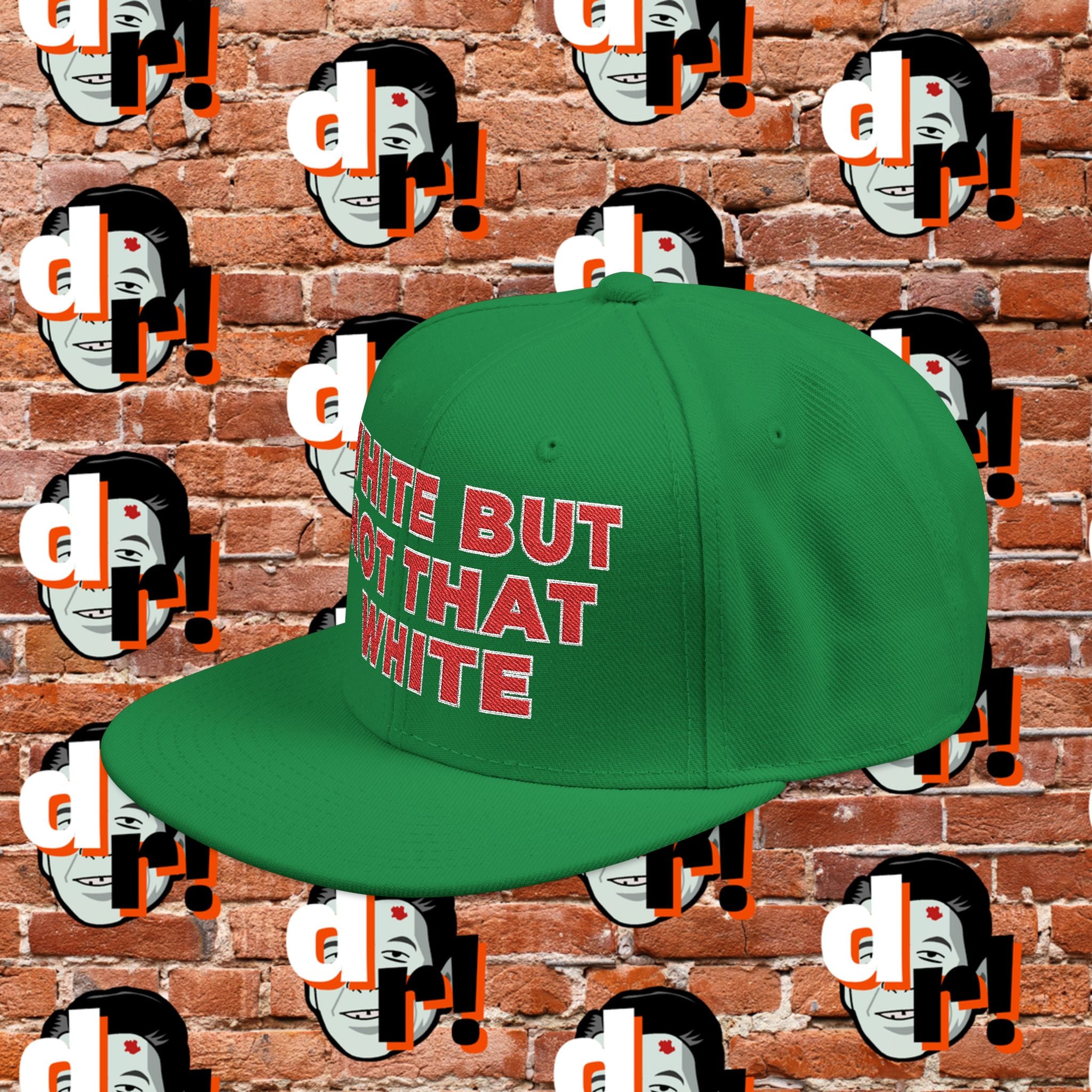 White But Not That White (Red Letter w/o) Snapback