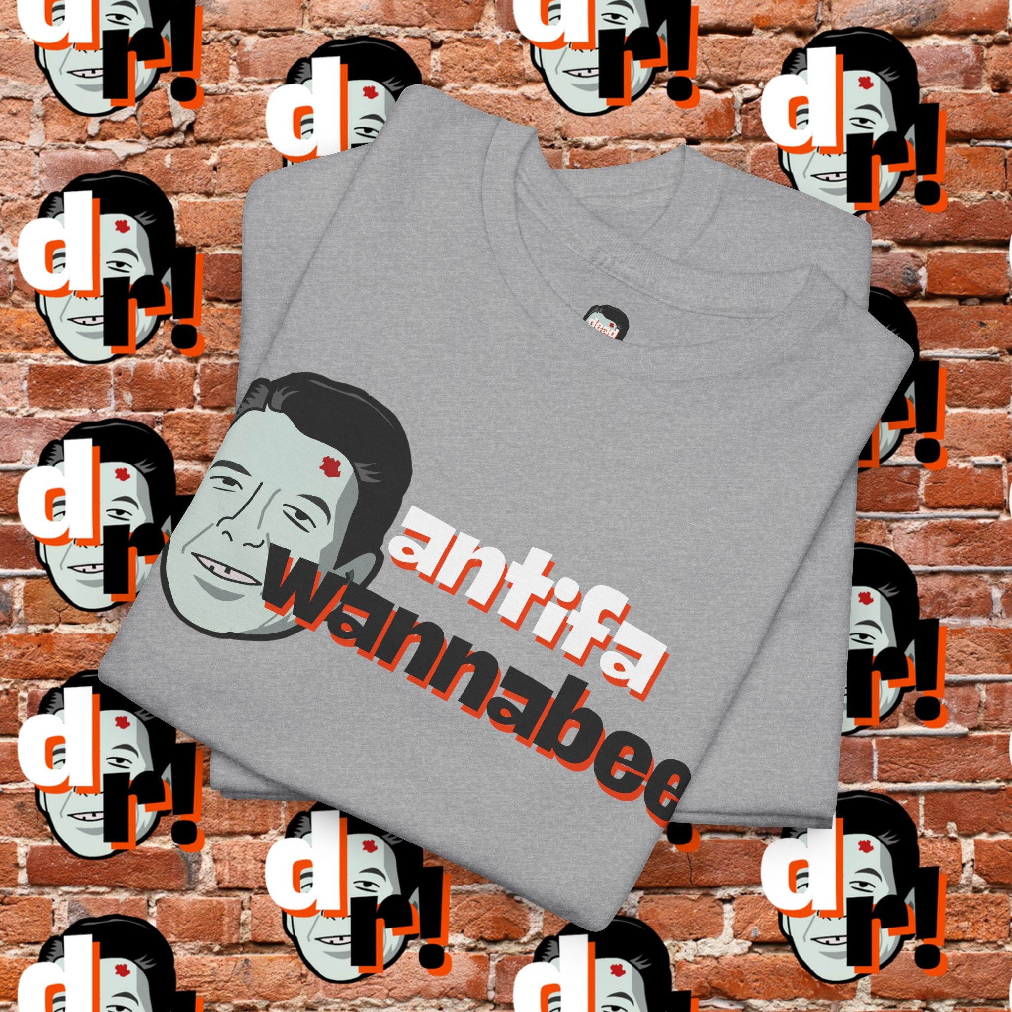 Antifa Wannabee (Orange) Unisex Heavy Cotton Tee
