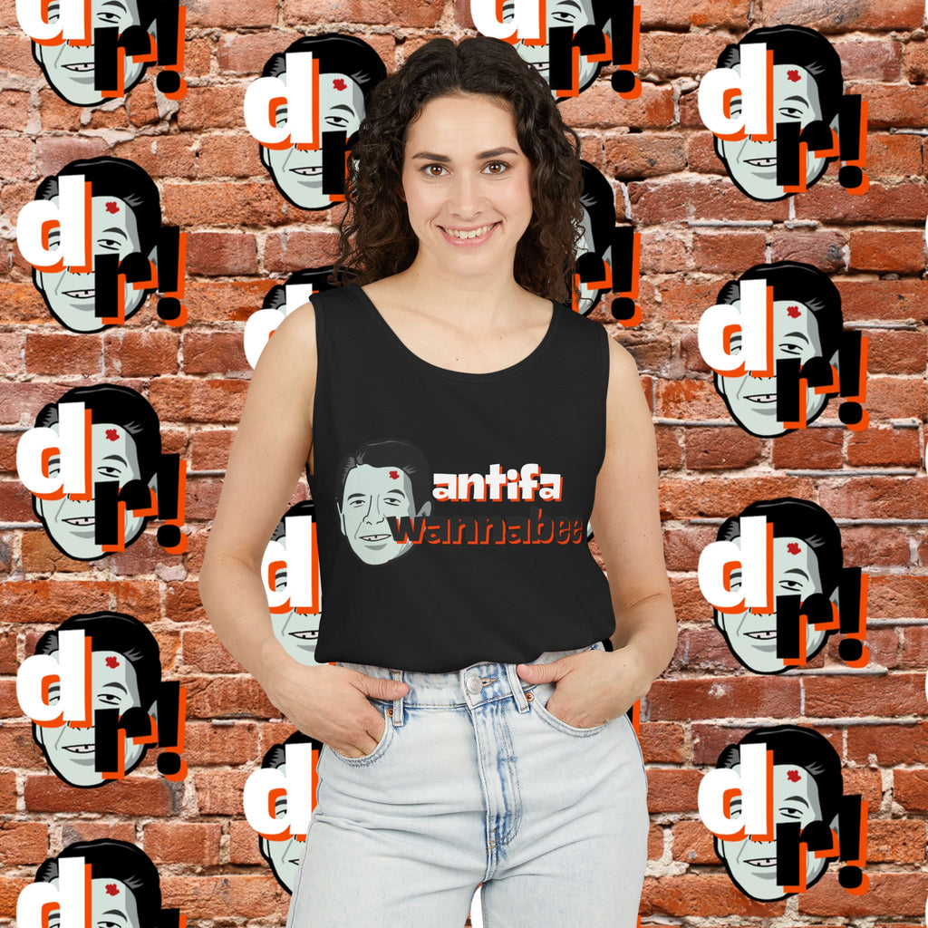 Antifa Wannabee Graphic Tank Top