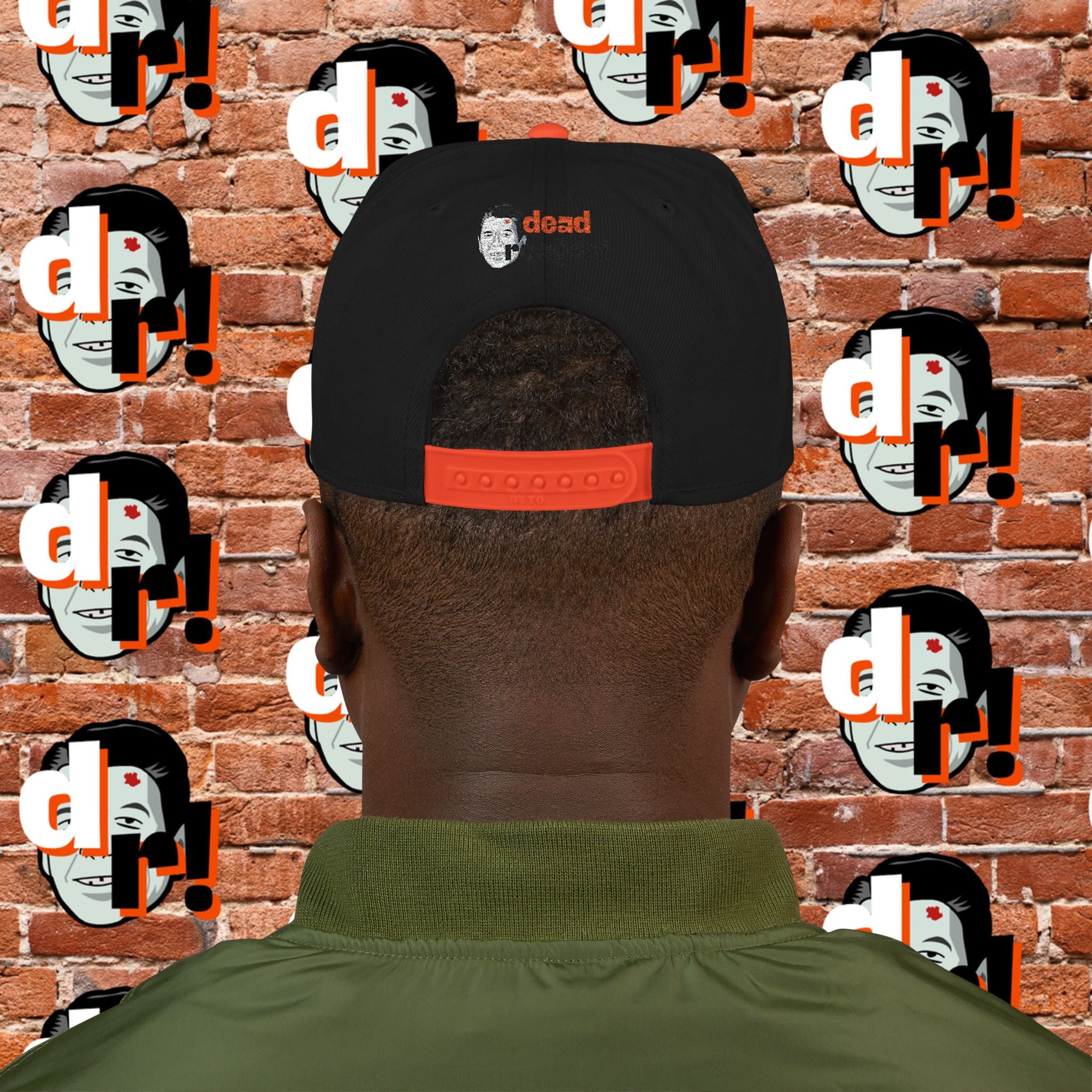 White But Not That White (Orange Letter w/o) Snapback