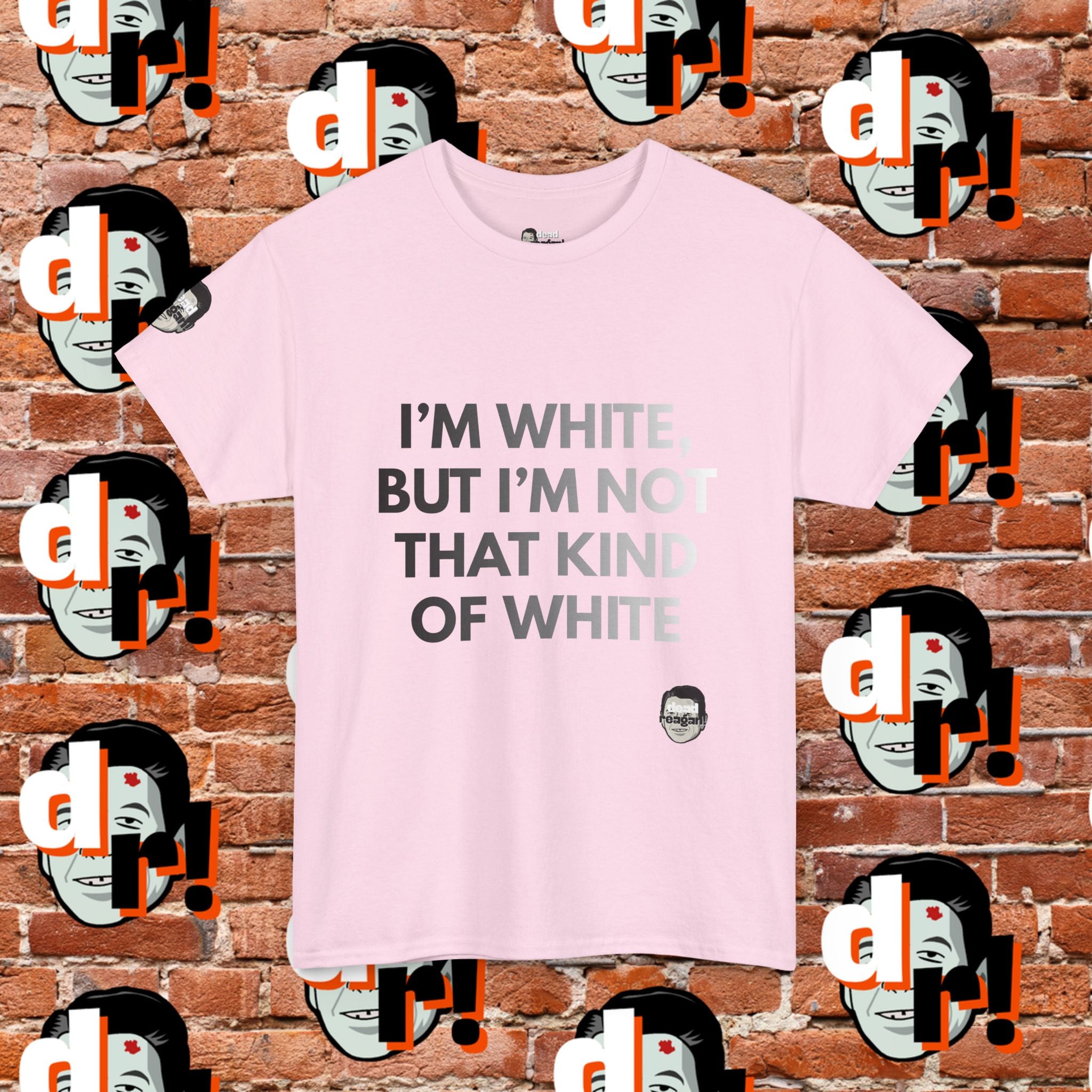 I’m White Buy… (B/W Gradient Letter) Unisex Heavy Cotton Tee