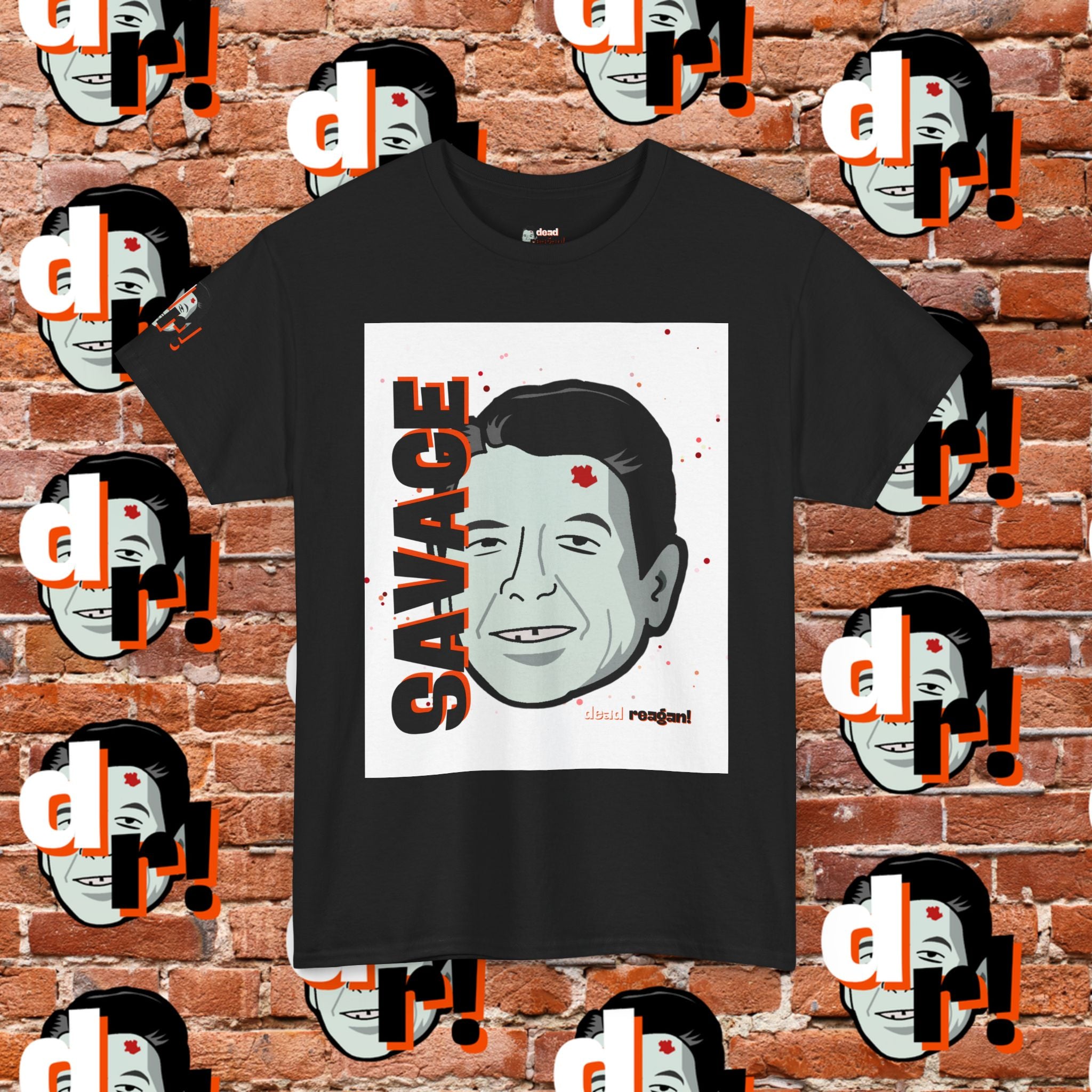 Savage Dead Reagan Graphic Tee White