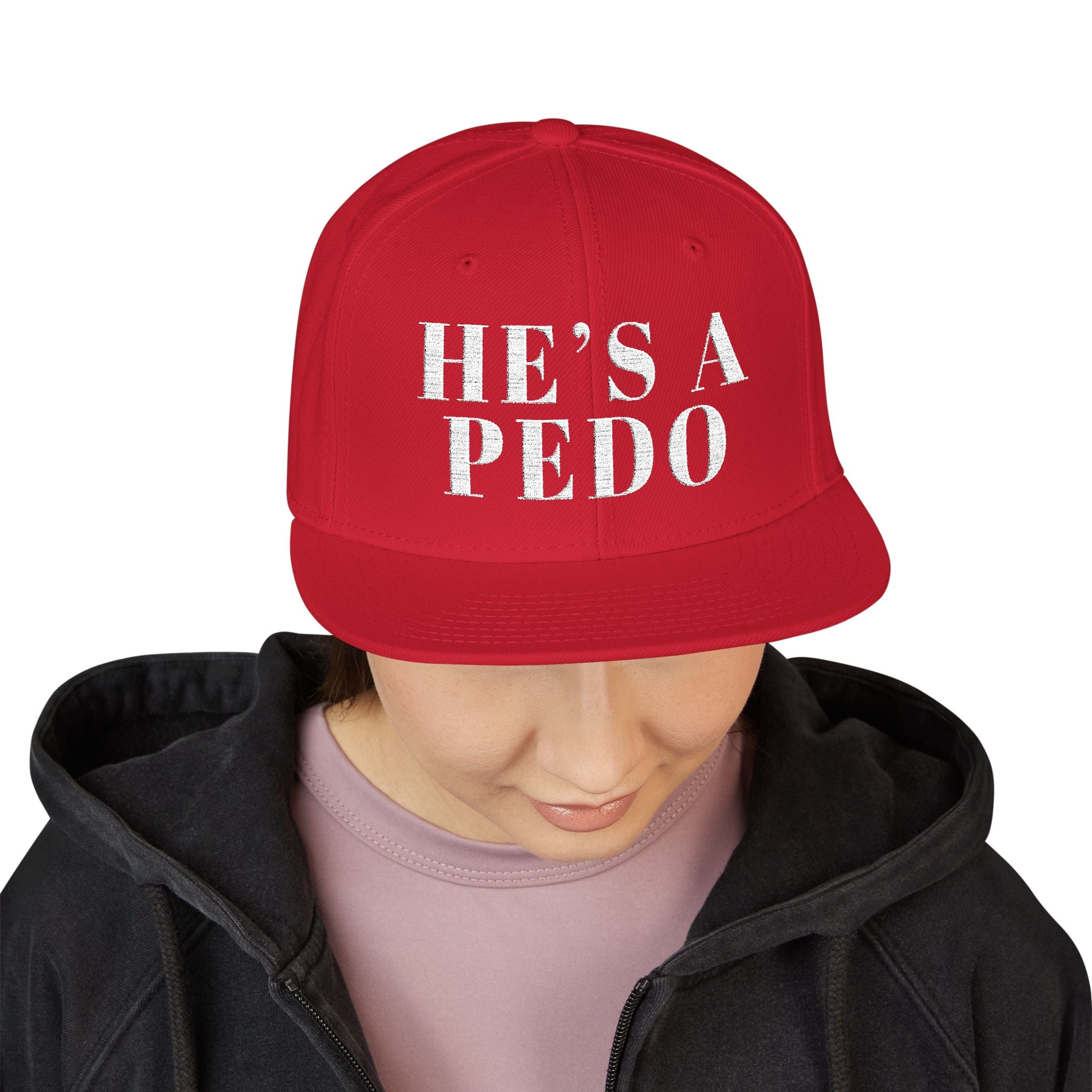 PDF Red Snapback (Embroidery)