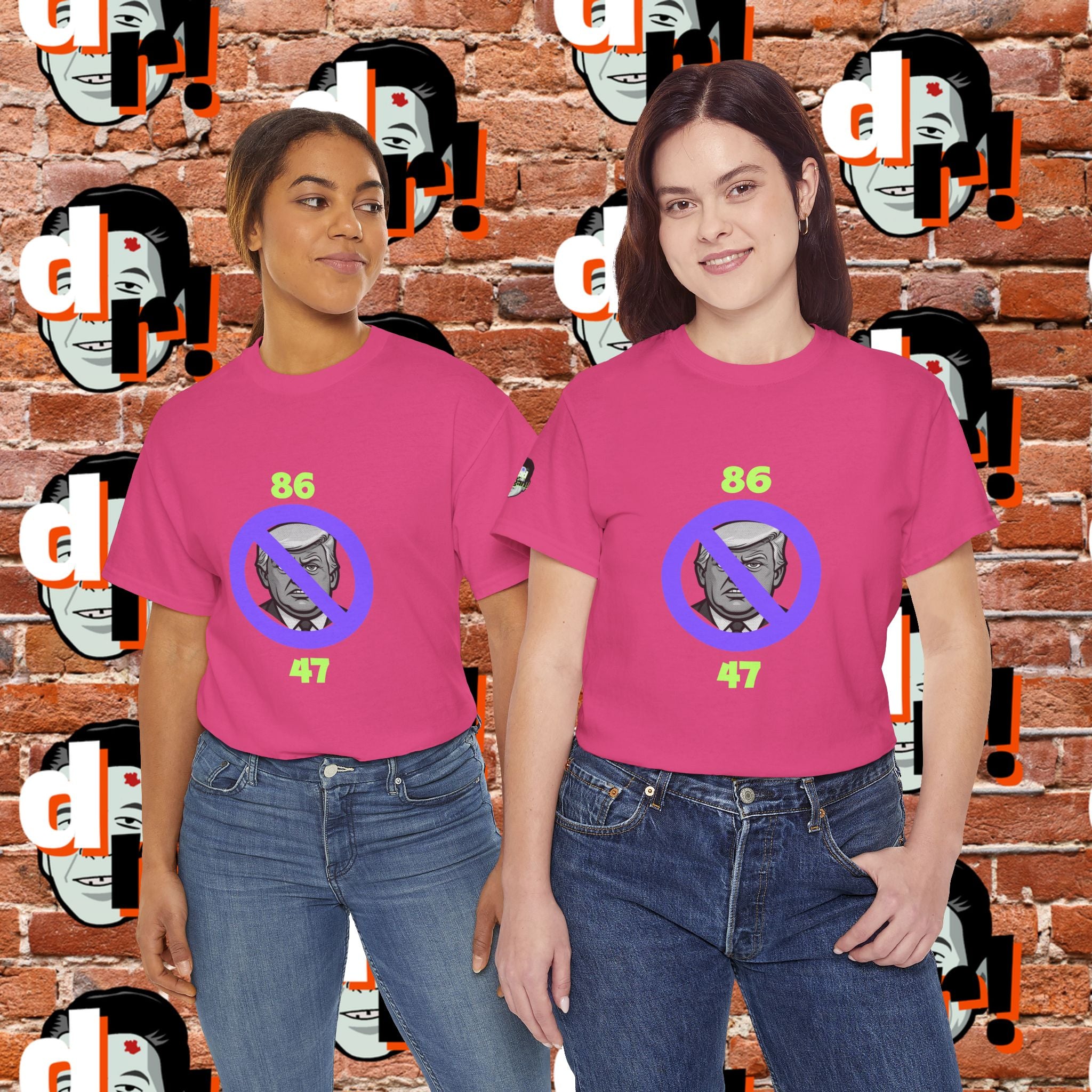 86/47 Lime & Purple  Variant Unisex Heavy Cotton Tee