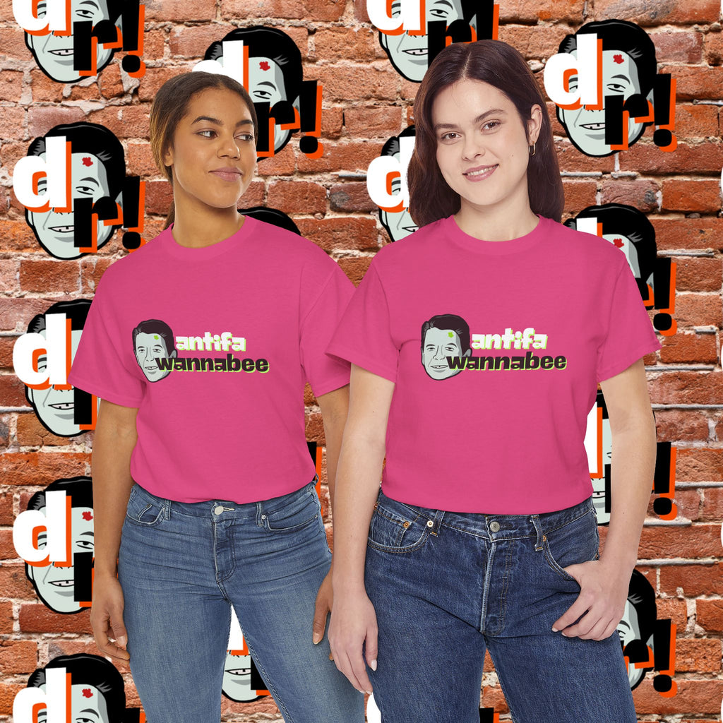 Antifa Wannabe (Lime) Unisex Heavy Cotton Tee