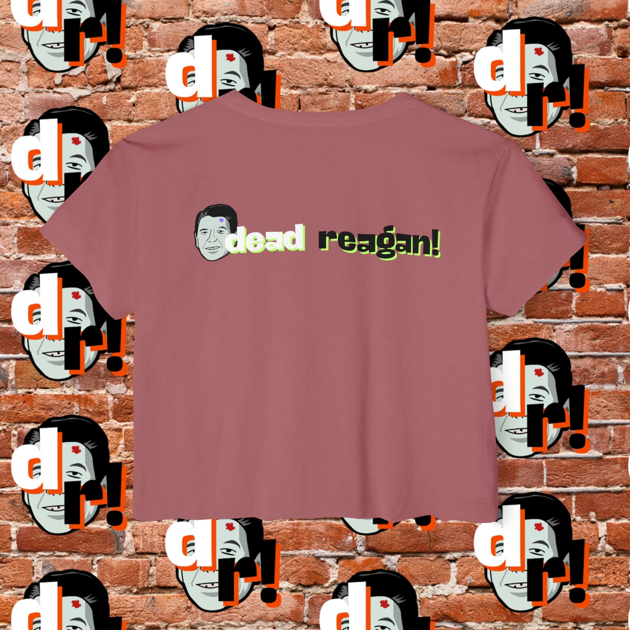 Antifa Wannabee Festival Crop Top (Lime Letter)