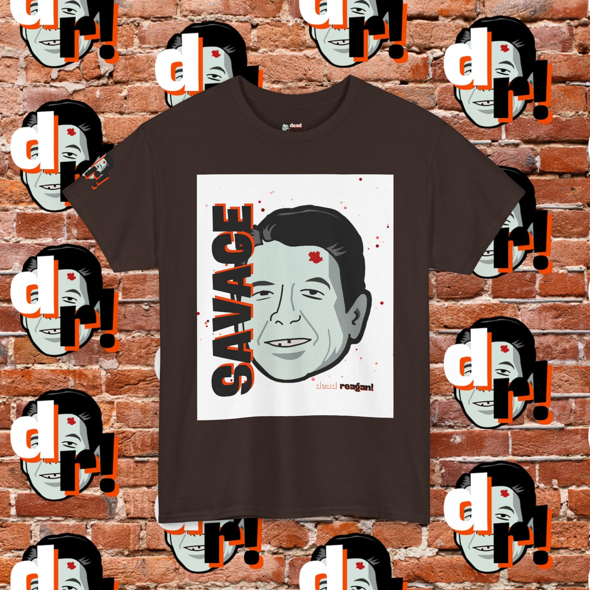 Savage Dead Reagan Graphic Tee White