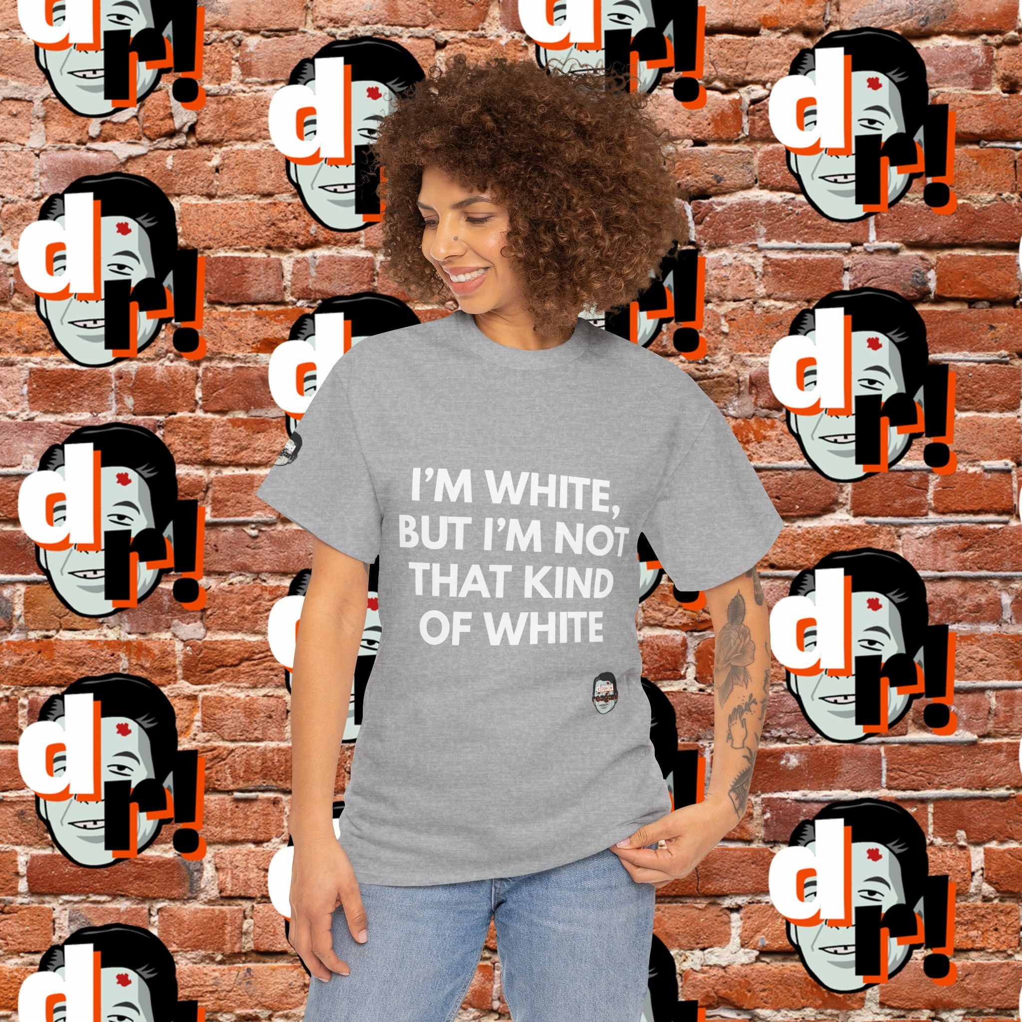 I’m White but… (White Letter) Unisex Heavy Cotton Tee